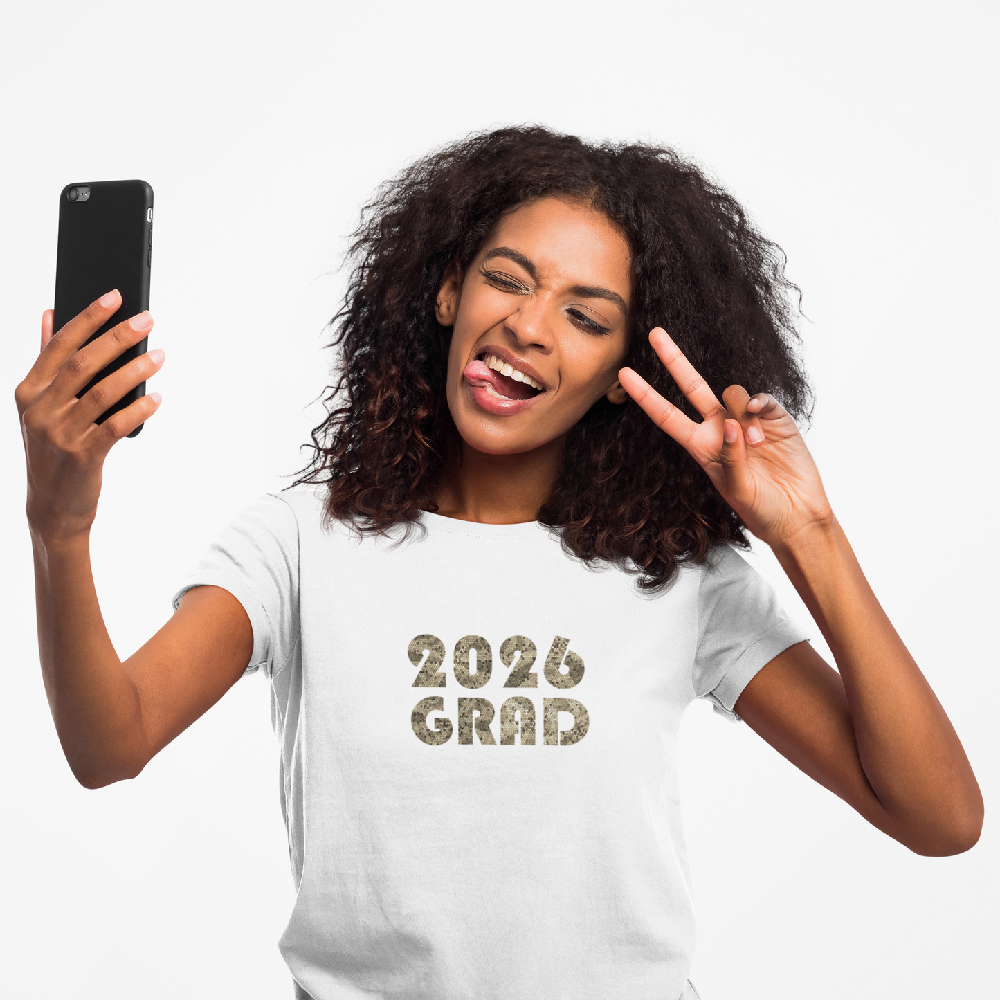 Personalizable Graduation 2026 Neutral Geometric Pattern Tee — Senior Commemorative T-Shirt - Nensensical