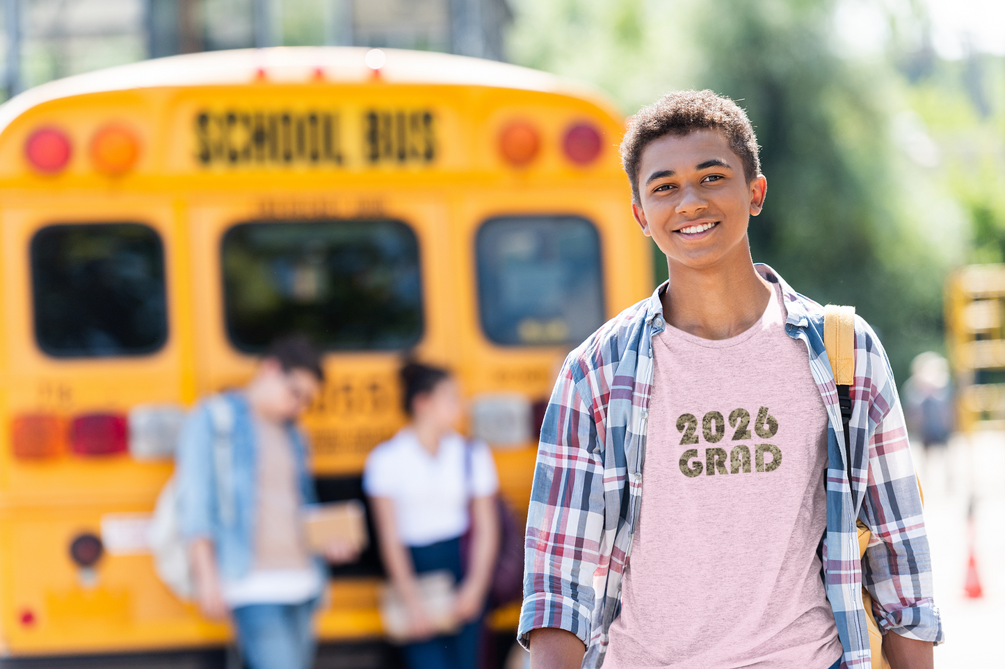 Personalizable Graduation 2026 Neutral Geometric Pattern Tee — Senior Commemorative T-Shirt - Nensensical