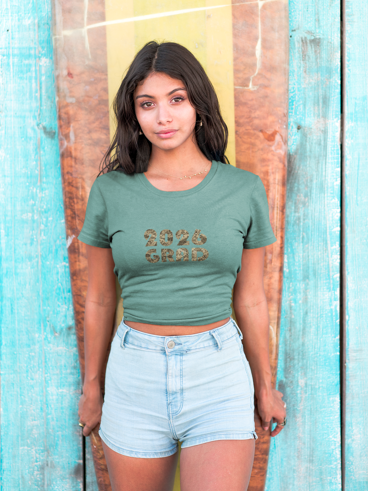 Personalizable Graduation 2026 Neutral Geometric Pattern Tee — Senior Commemorative T-Shirt - Nensensical