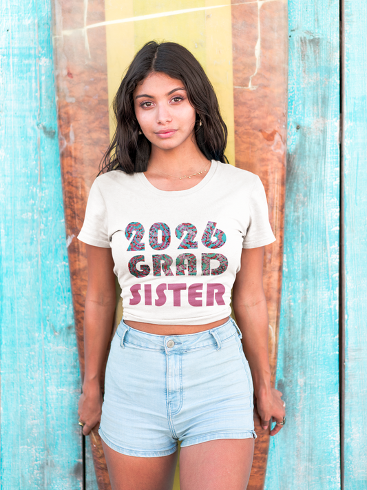 2026 Grad Sister T-Shirt — Bold Retro Graduation Tee for Proud Sisters