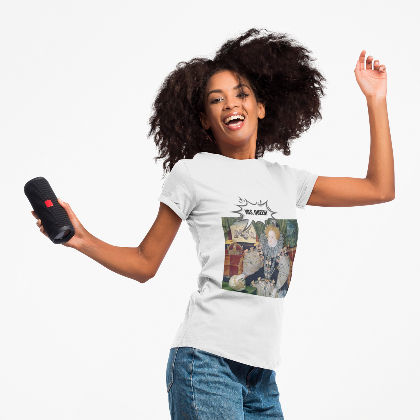 Queen Elizabeth I Armada Painting Joke T-shirt