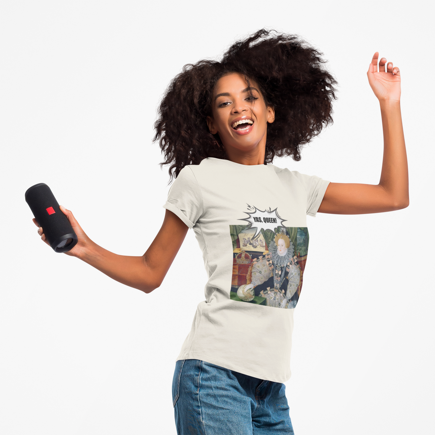 Queen Elizabeth I Armada Painting Joke T-shirt