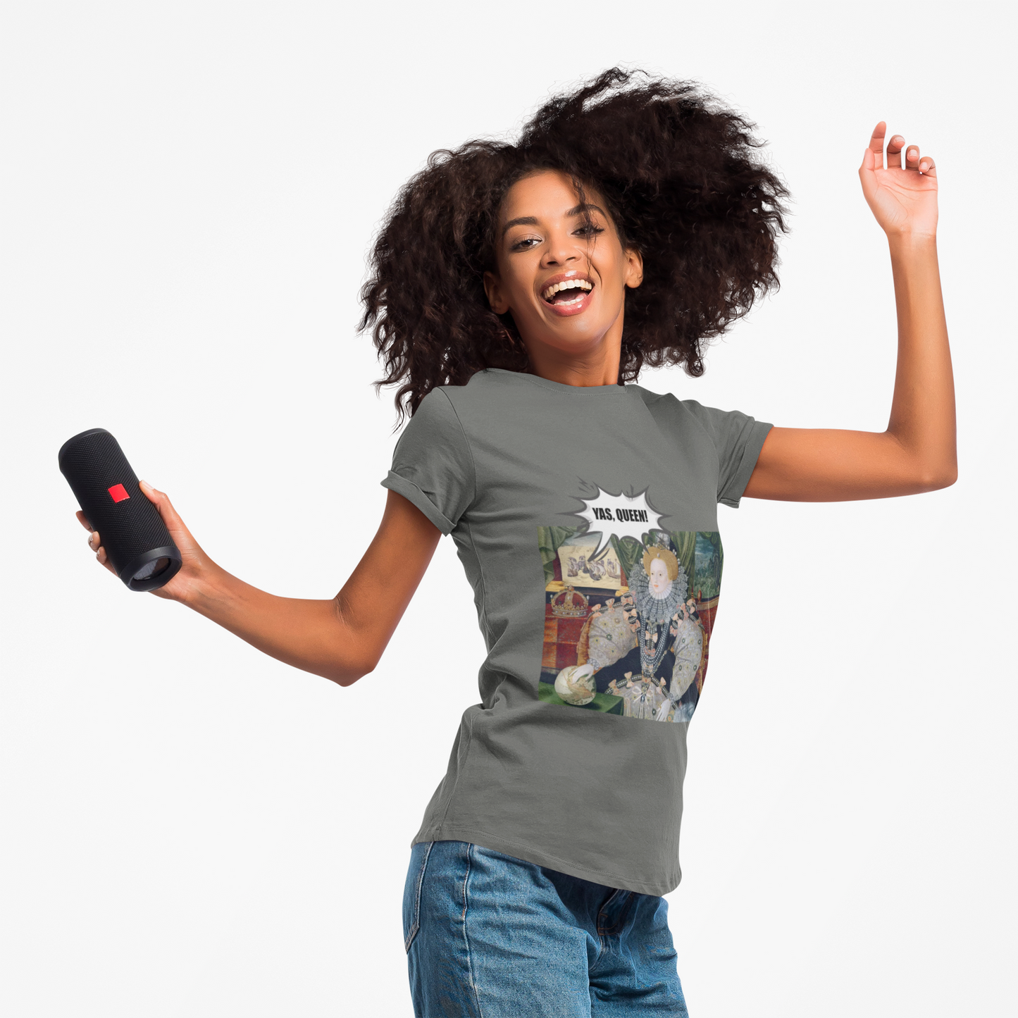 Queen Elizabeth I Armada Painting Joke T-shirt