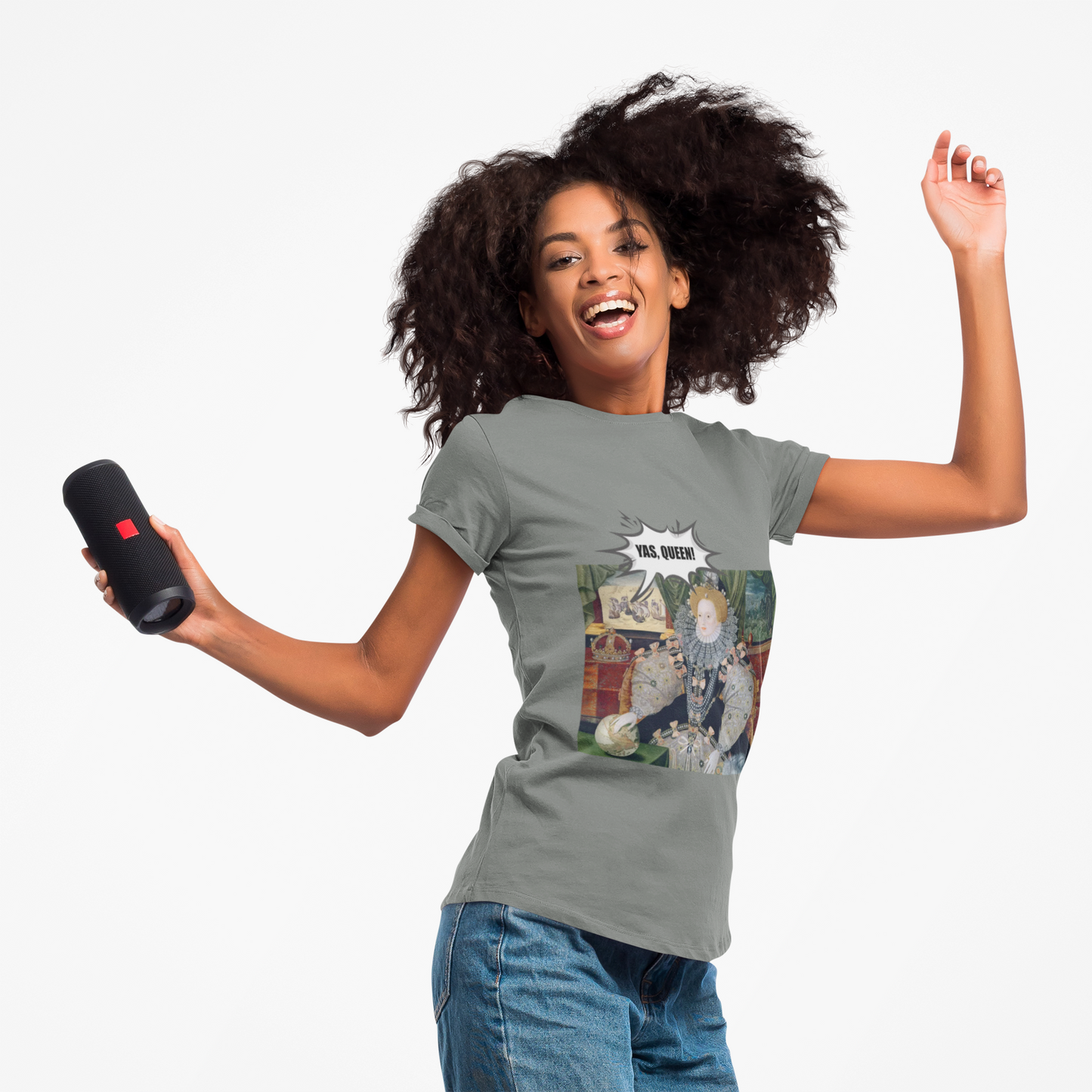 Queen Elizabeth I Armada Painting Joke T-shirt