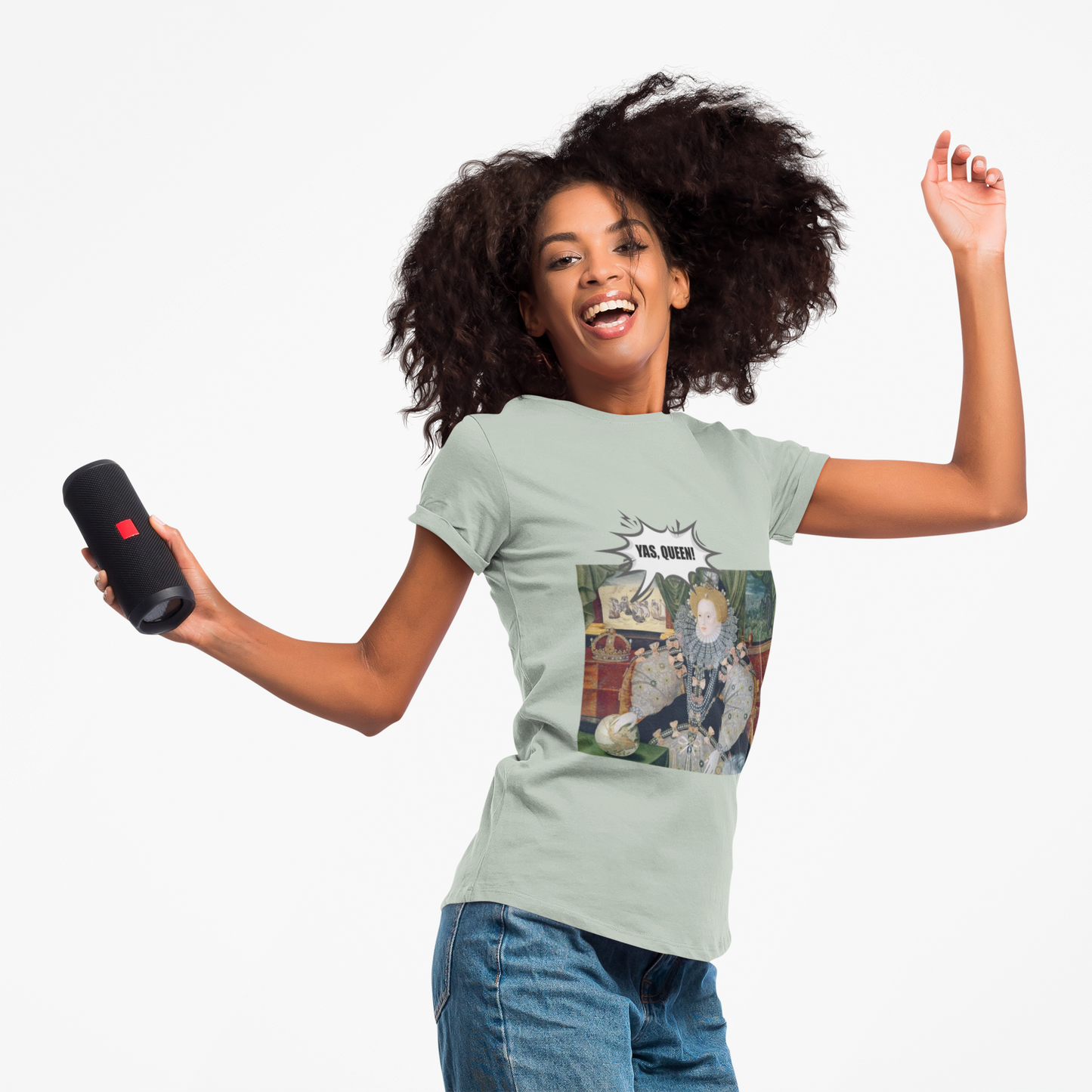 Queen Elizabeth I Armada Painting Joke T-shirt