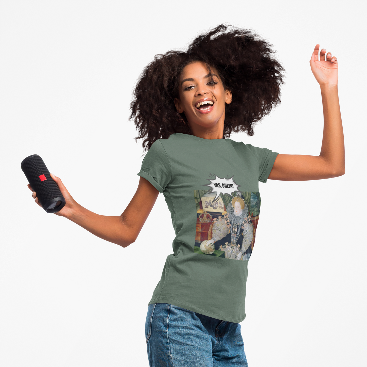 Queen Elizabeth I Armada Painting Joke T-shirt