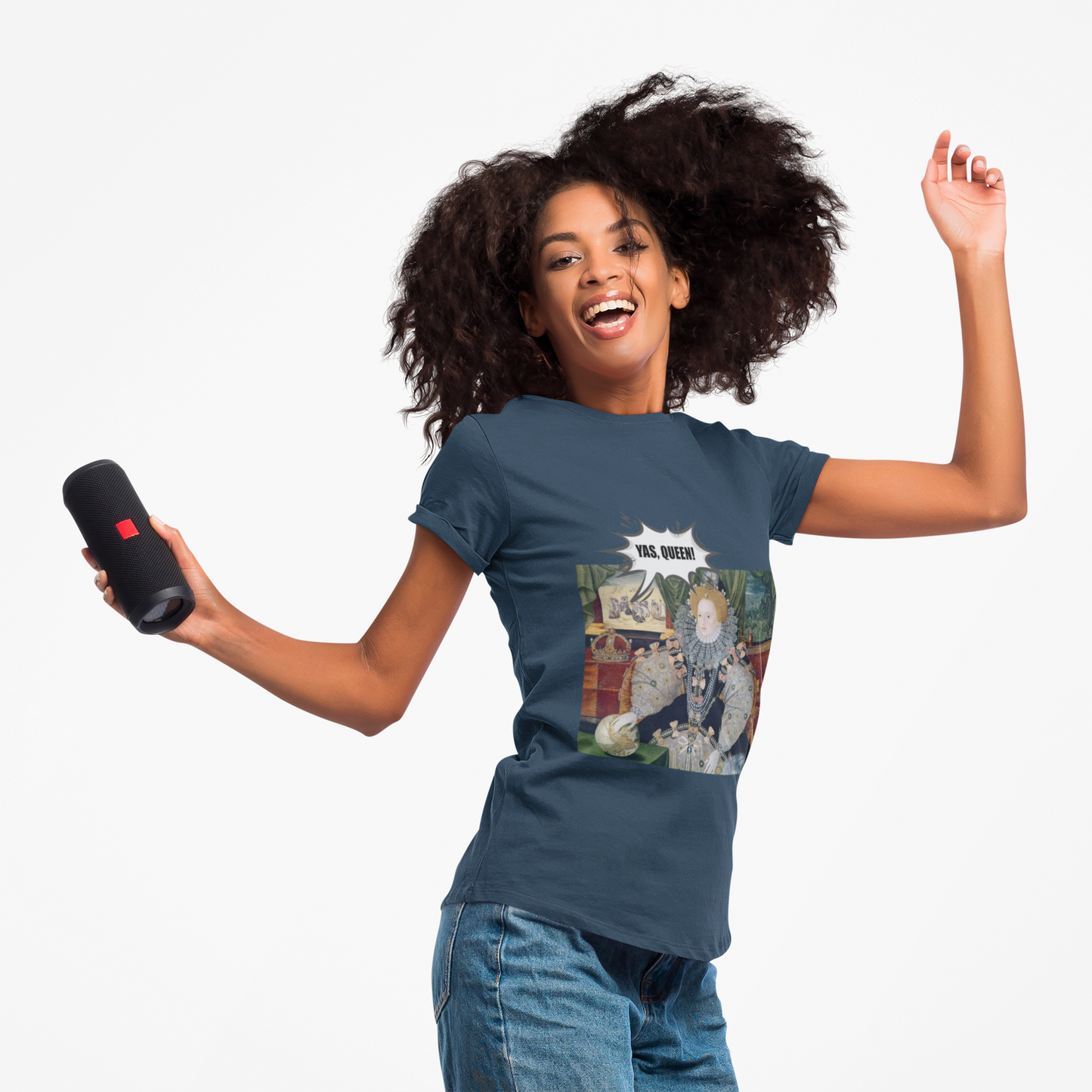 Queen Elizabeth I Armada Painting Joke T-shirt