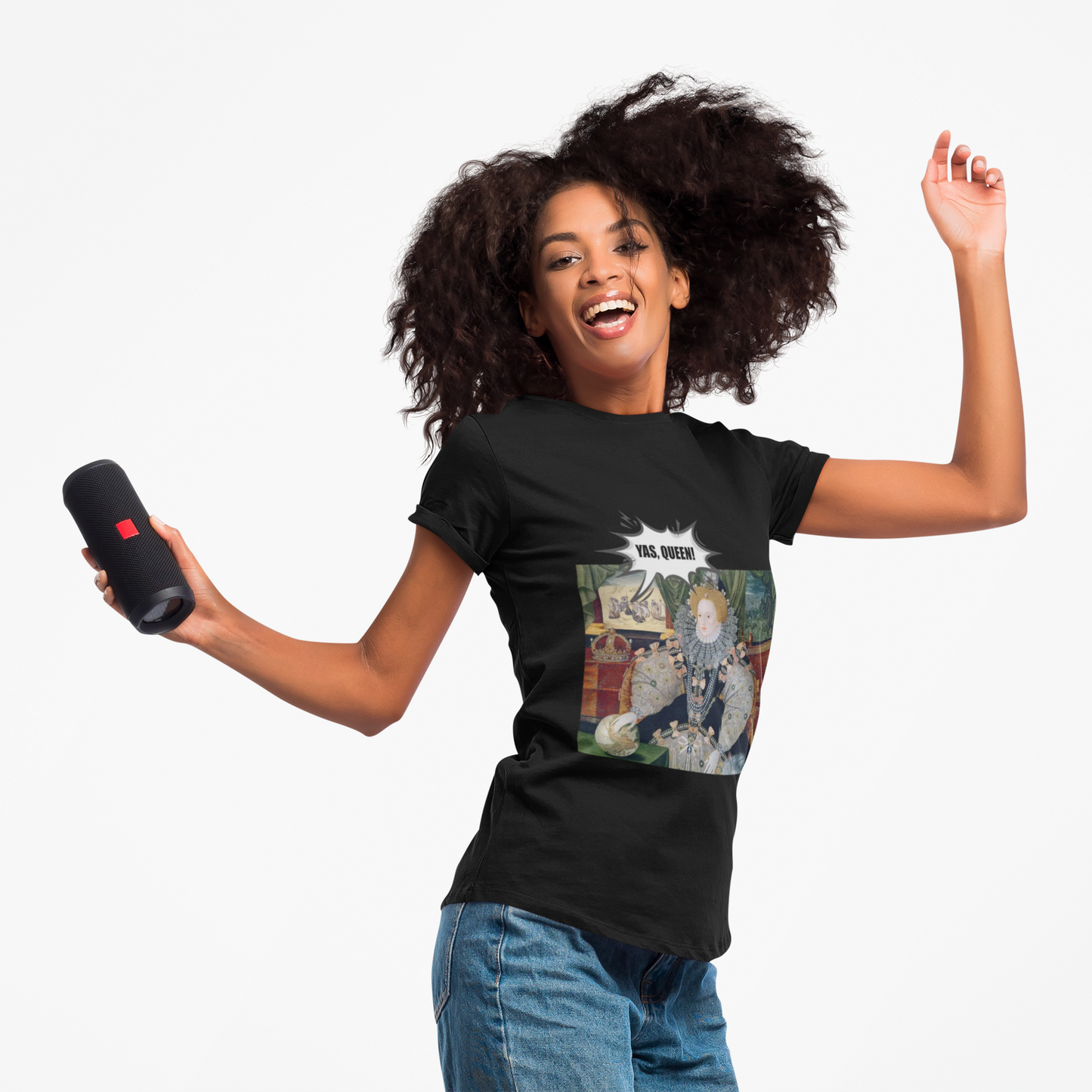 Queen Elizabeth I Armada Painting Joke T-shirt