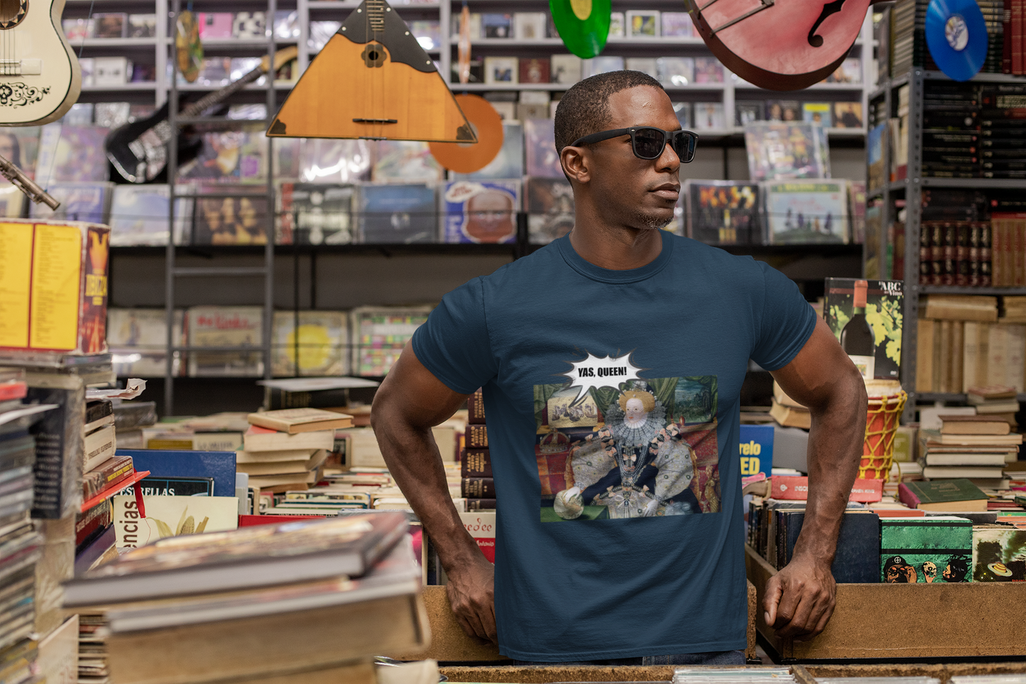 Queen Elizabeth I Armada Painting Joke T-shirt