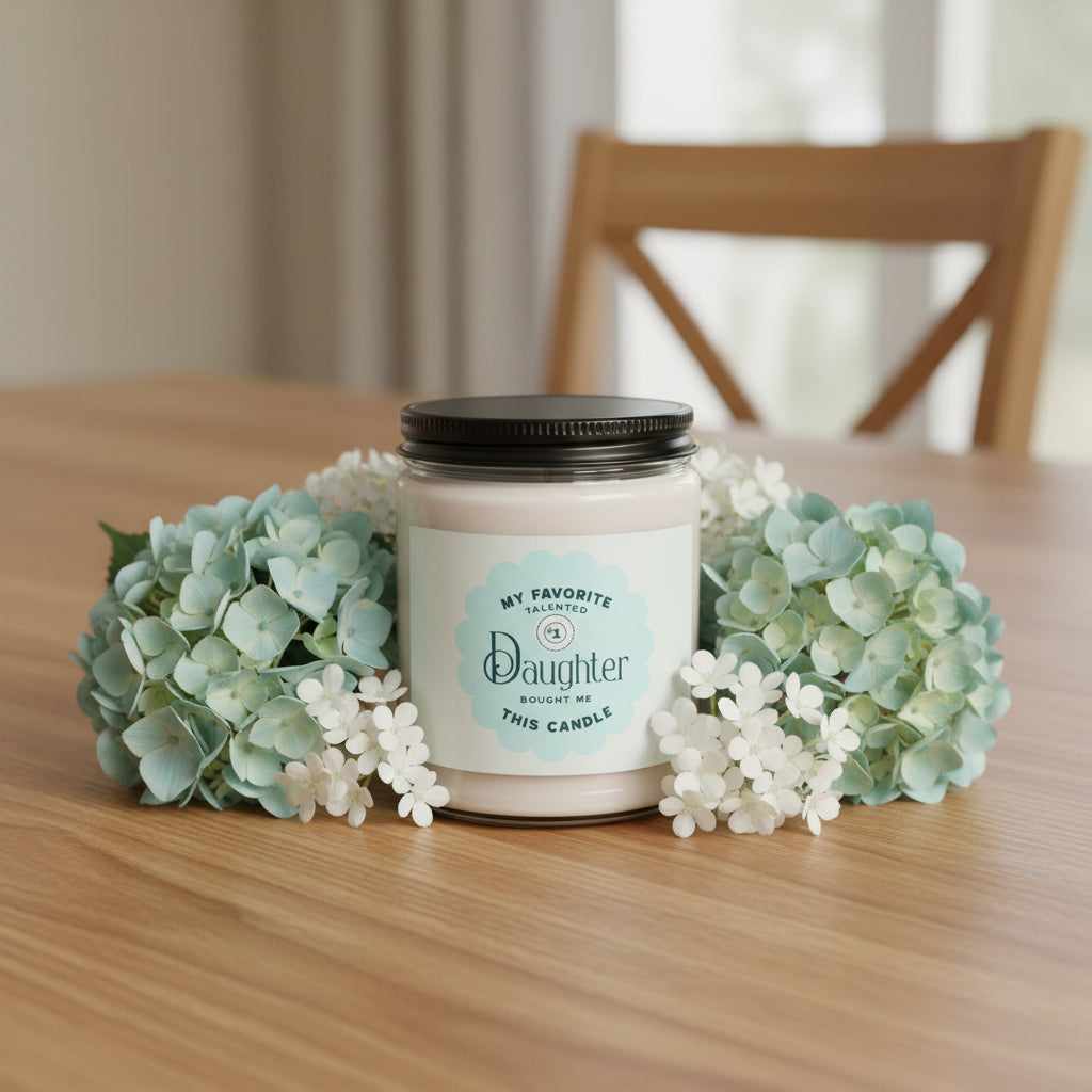 Funny Mom Scented Soy Candle — 9oz Gift from Daughter (Humorous Family Joke)
