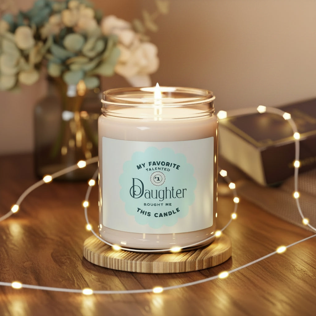 Funny Mom Scented Soy Candle — 9oz Gift from Daughter (Humorous Family Joke)