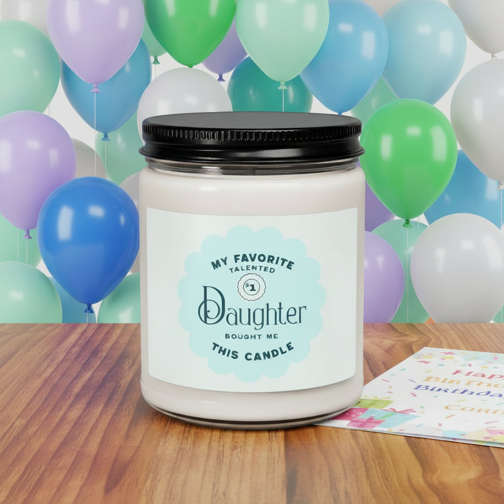 Funny Mom Scented Soy Candle — 9oz Gift from Daughter (Humorous Family Joke)