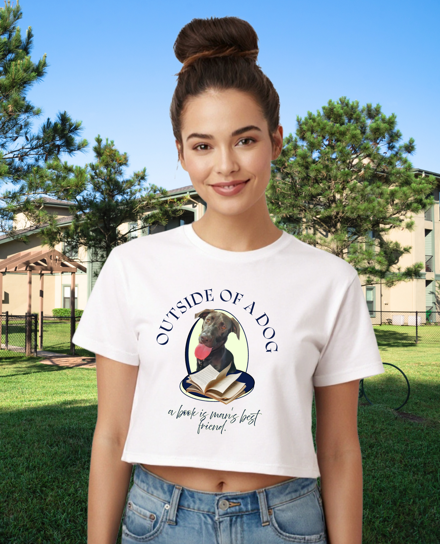 Dog Park Cropped Tee