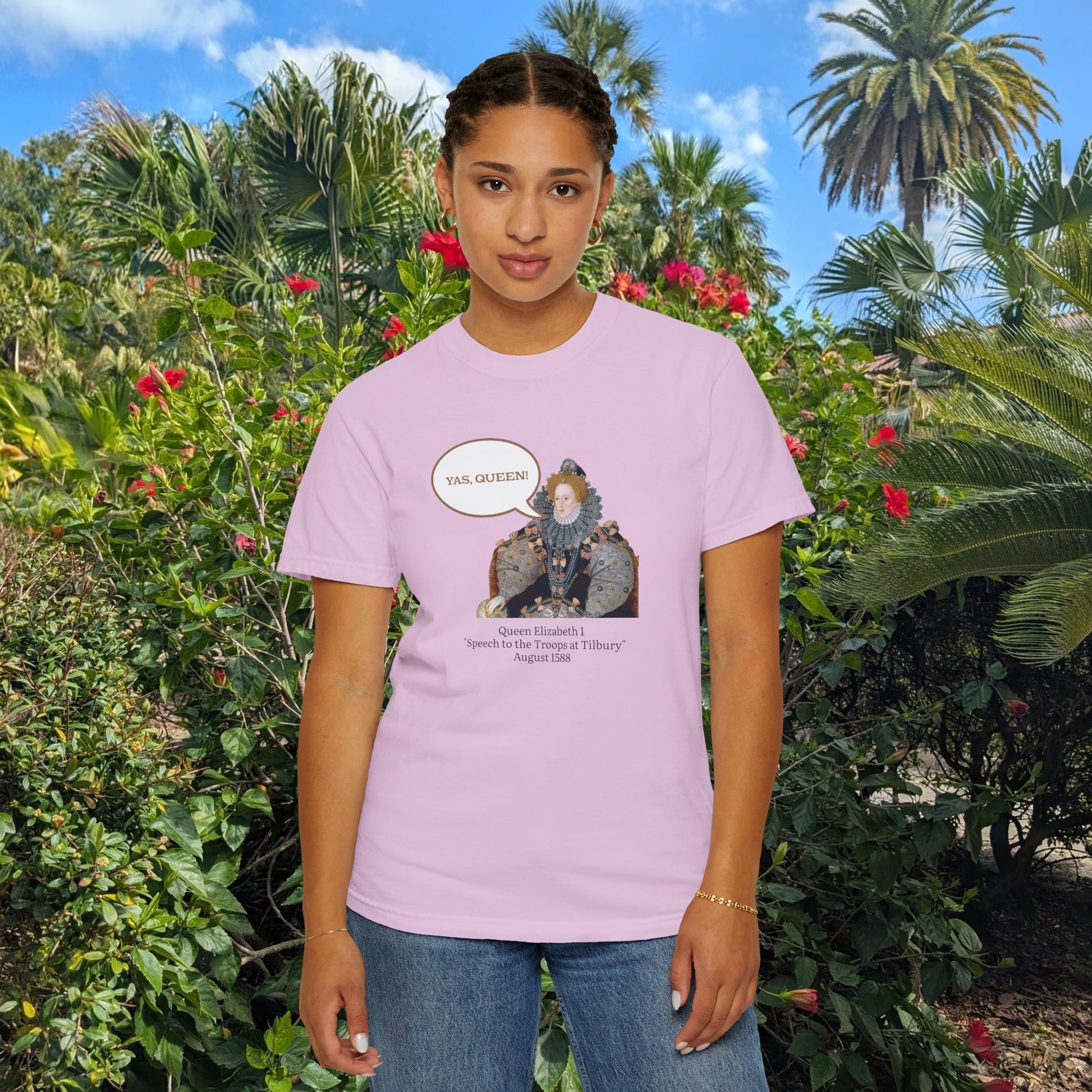 Queen Elizabeth I Portrait Tee — Vintage Art Graphic T-Shirt - Nensensical