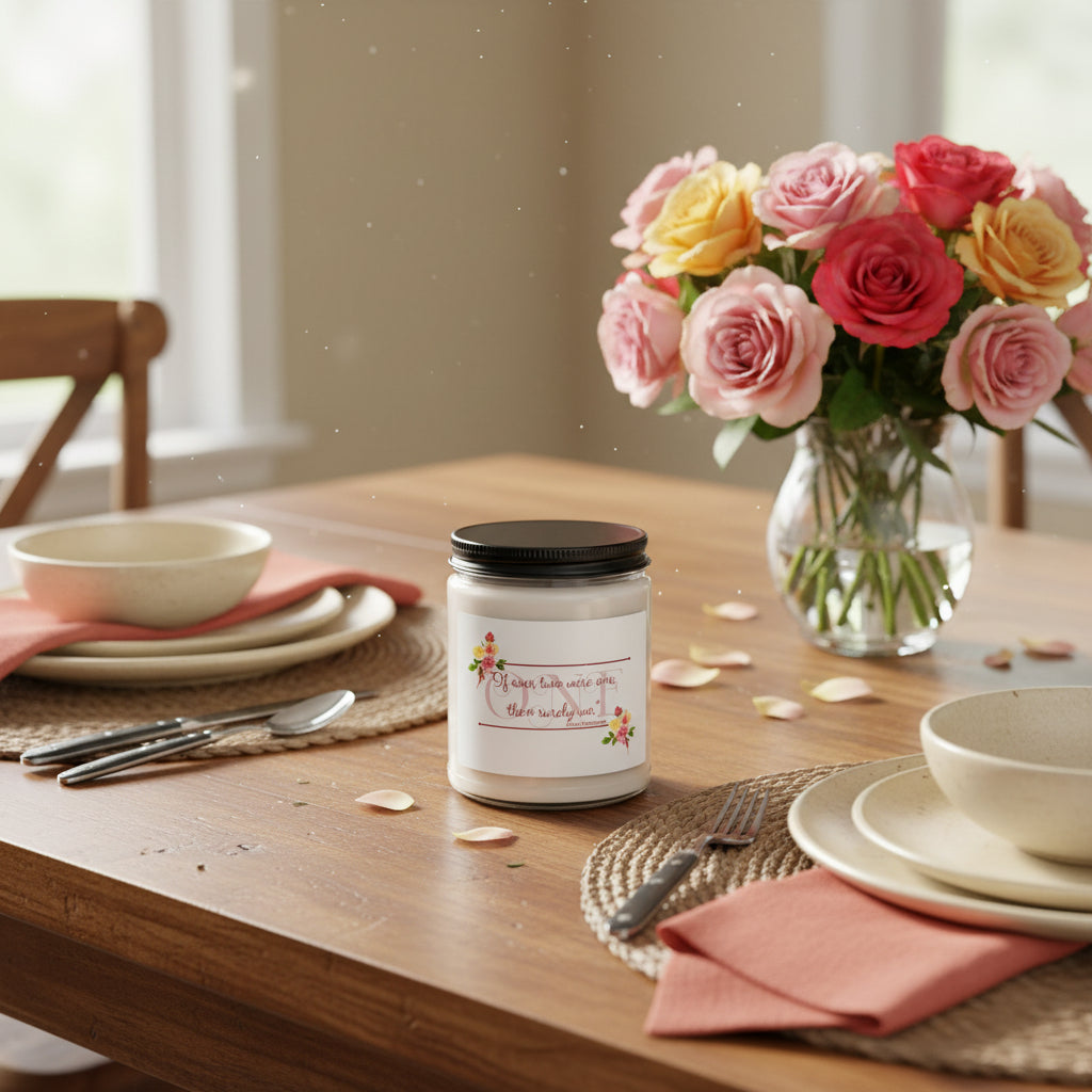 Anne Bradstreet Quote Wedding Candle — Romantic Soy Scented Candle (9oz)