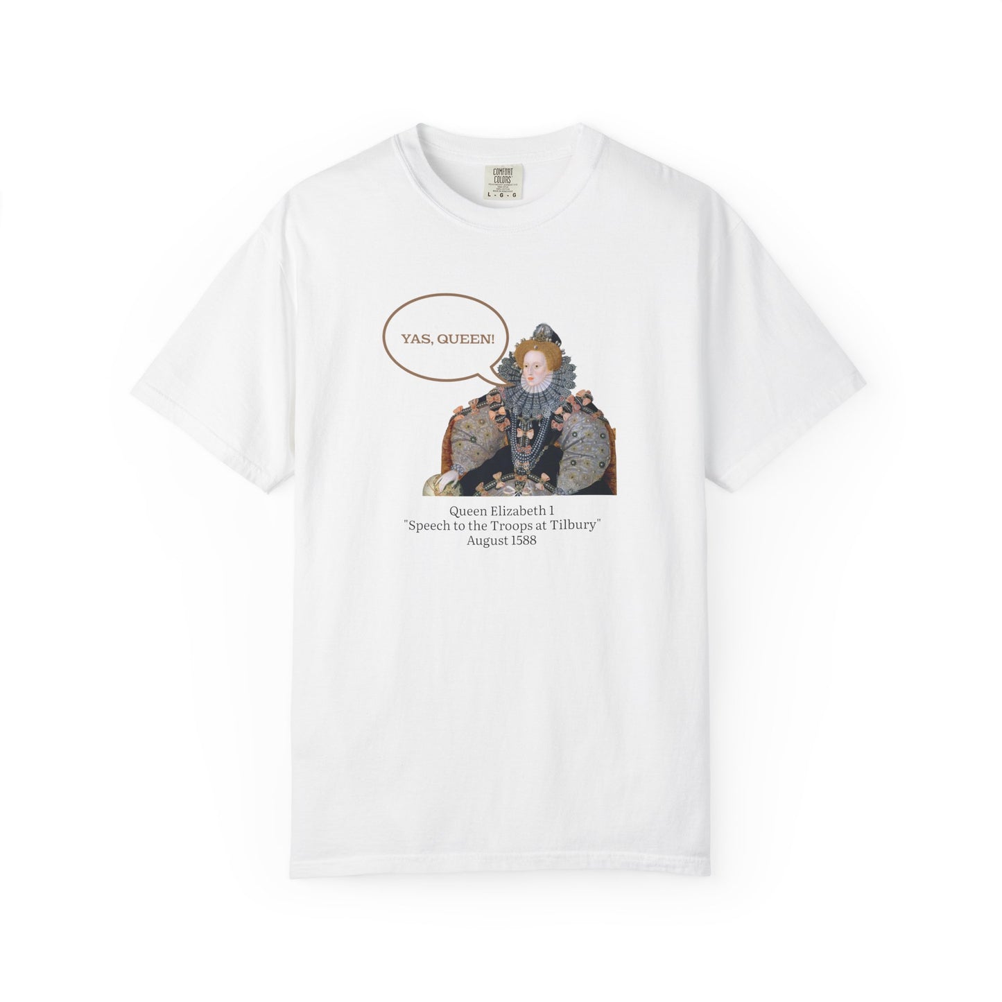 Queen Elizabeth I Portrait Tee — Vintage Art Graphic T-Shirt - Nensensical