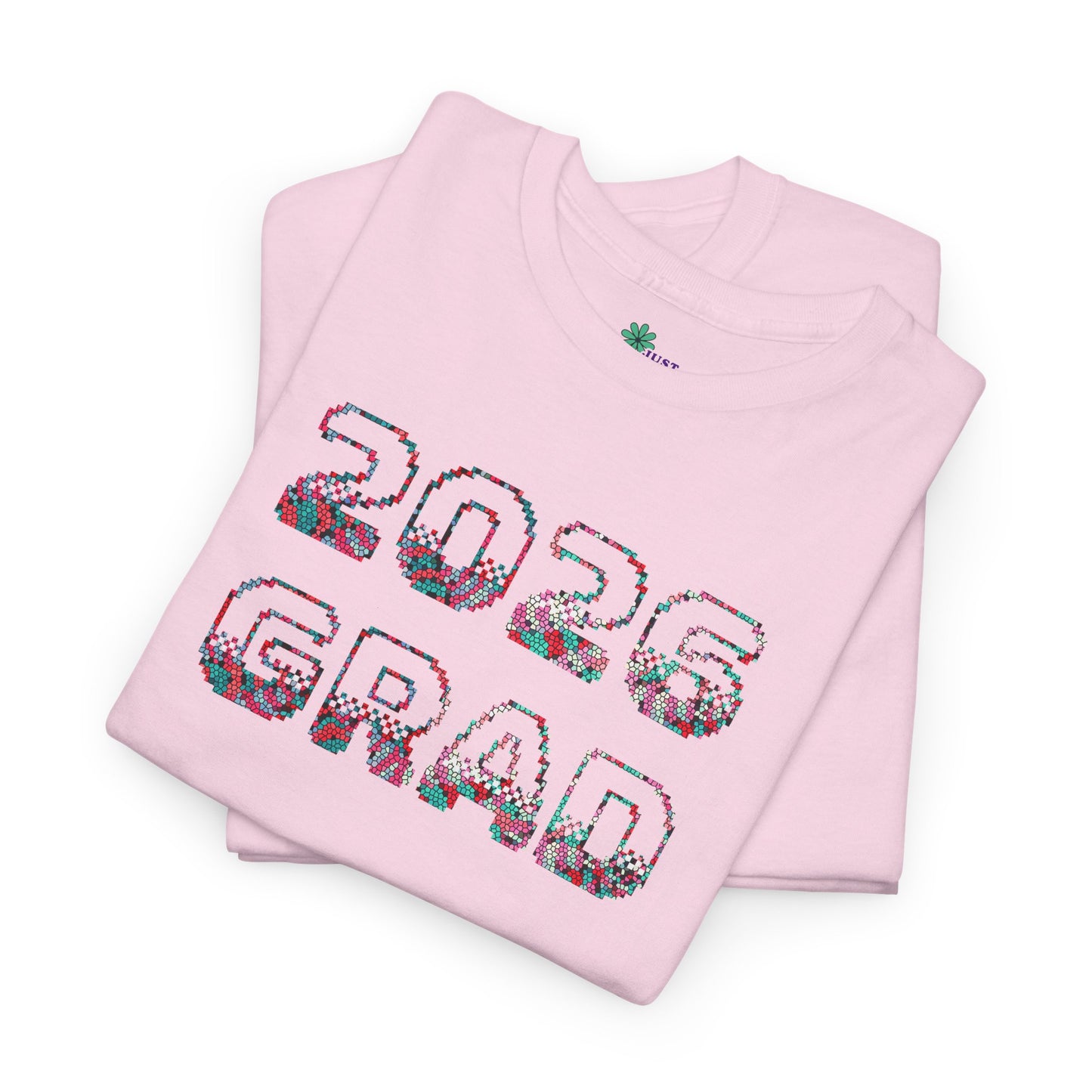 2026 Pixelated Grad T-Shirt Team Supporter — Personalized Back Name Senior Class Tee - Nensensical