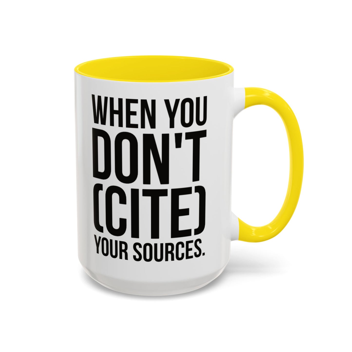 Bruh... It's Lowkey Sus — Accent Coffee Mug (Academic/Teacher Humor) - Nensensical
