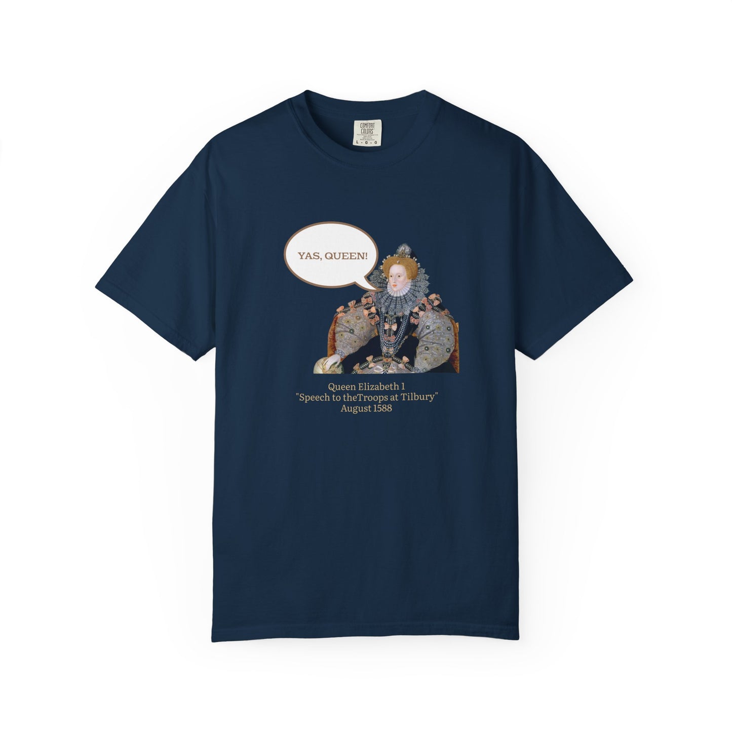 Queen Elizabeth I Portrait Tee — Vintage Art Graphic T-Shirt - Nensensical
