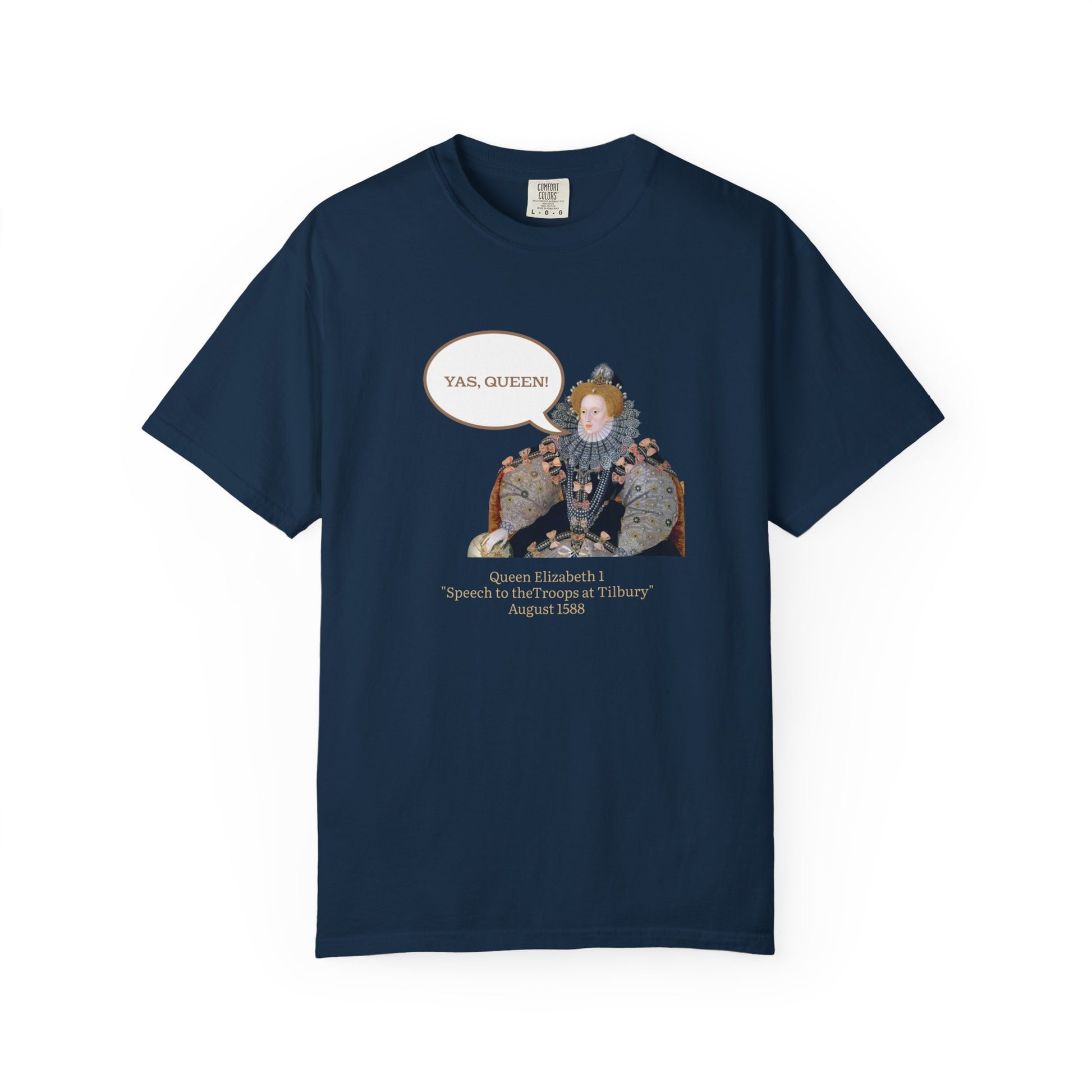 Queen Elizabeth I Portrait Tee — Vintage Art Graphic T-Shirt - Nensensical