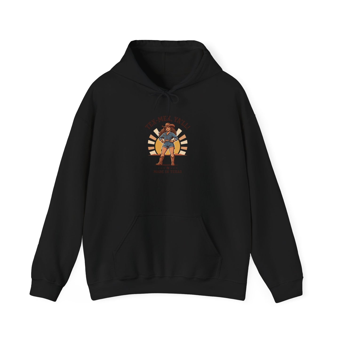 Tex‑Mex Y’all Hoodie | Texas Lone Star, Cowgirl Western State Pride