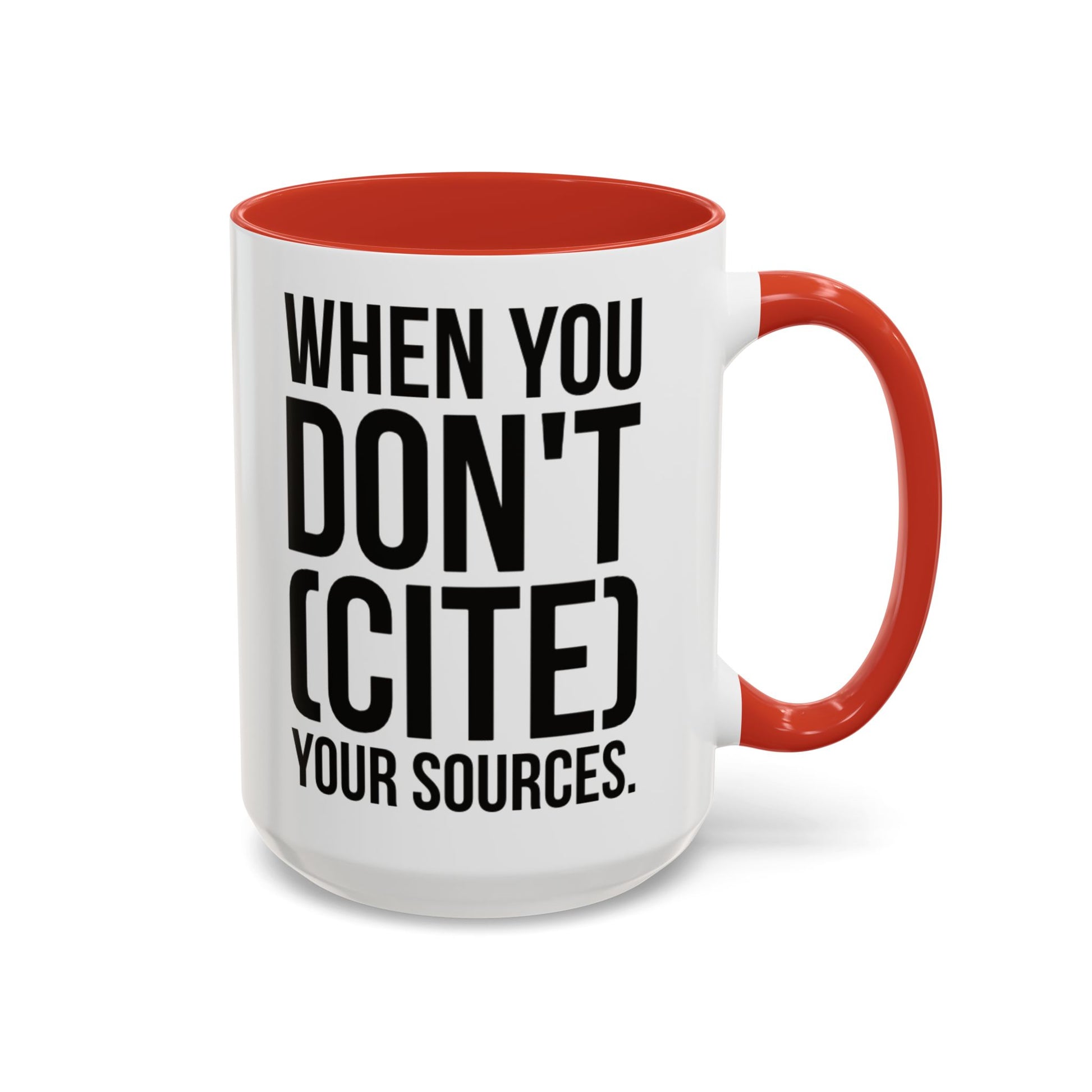 Bruh... It's Lowkey Sus — Accent Coffee Mug (Academic/Teacher Humor) - Nensensical