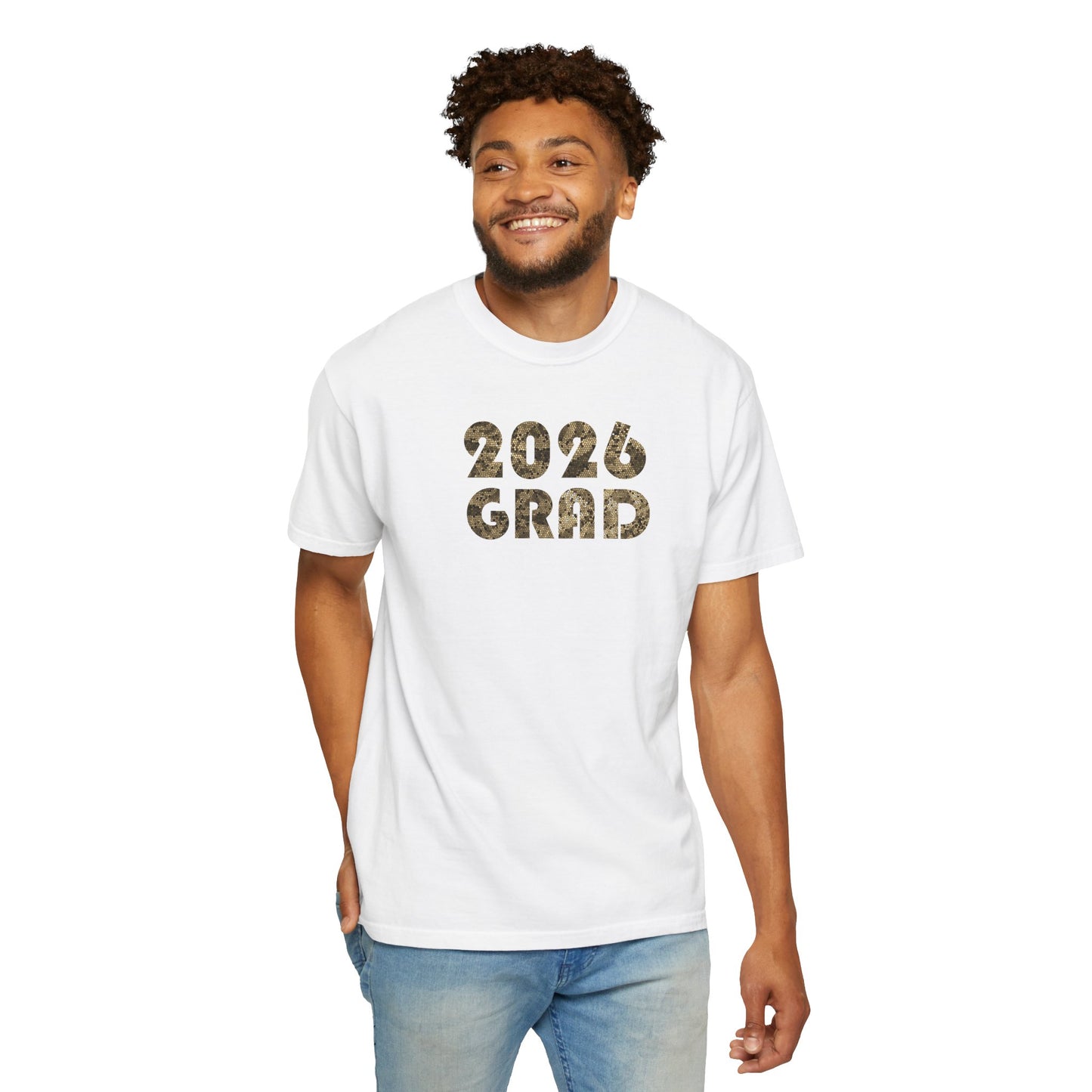 Personalizable Graduation 2026 Neutral Geometric Pattern Tee — Senior Commemorative T-Shirt - Nensensical