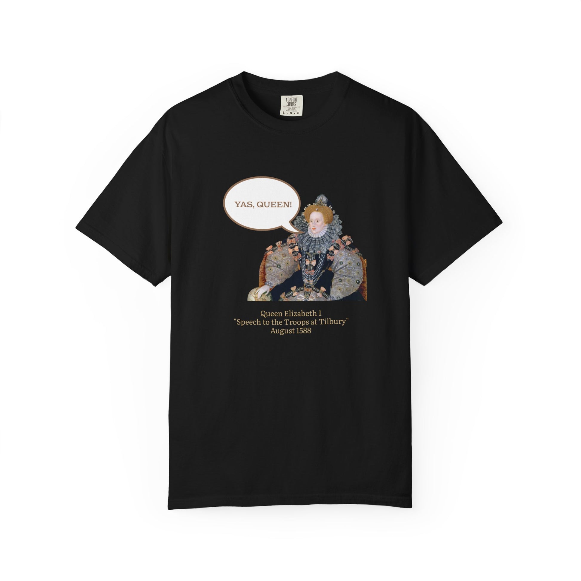 Queen Elizabeth I Portrait Tee — Vintage Art Graphic T-Shirt - Nensensical