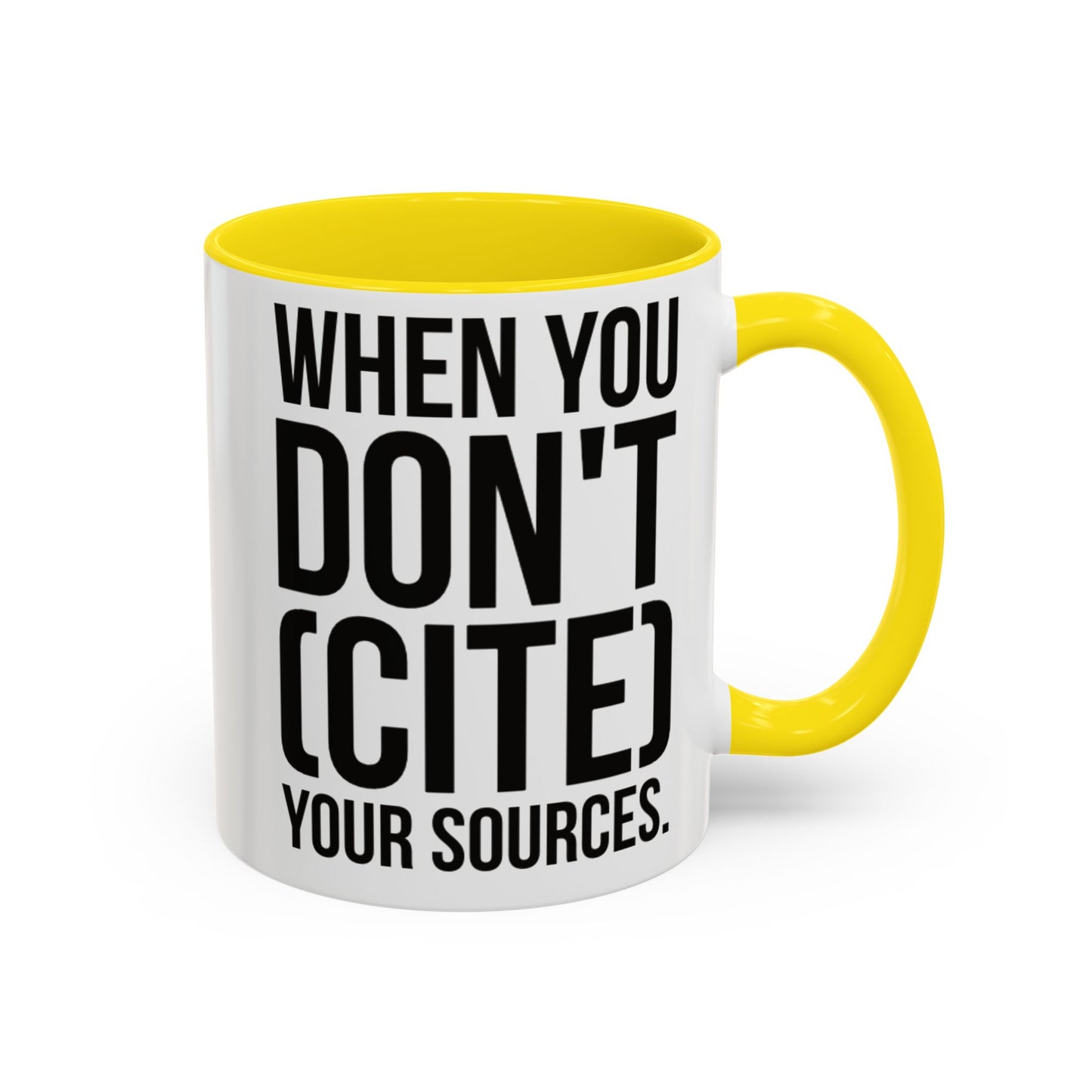Bruh... It's Lowkey Sus — Accent Coffee Mug (Academic/Teacher Humor) - Nensensical