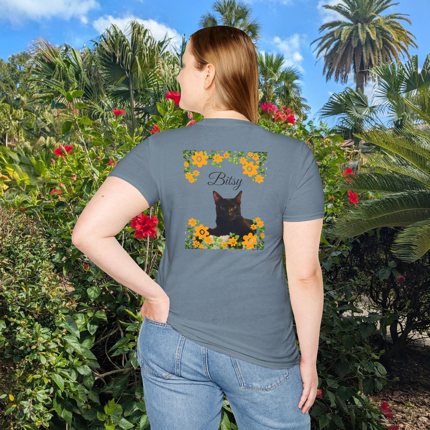 Funny Cat Lover Dog Lover Tee - Personalizable Unisex Softstyle T-Shirt