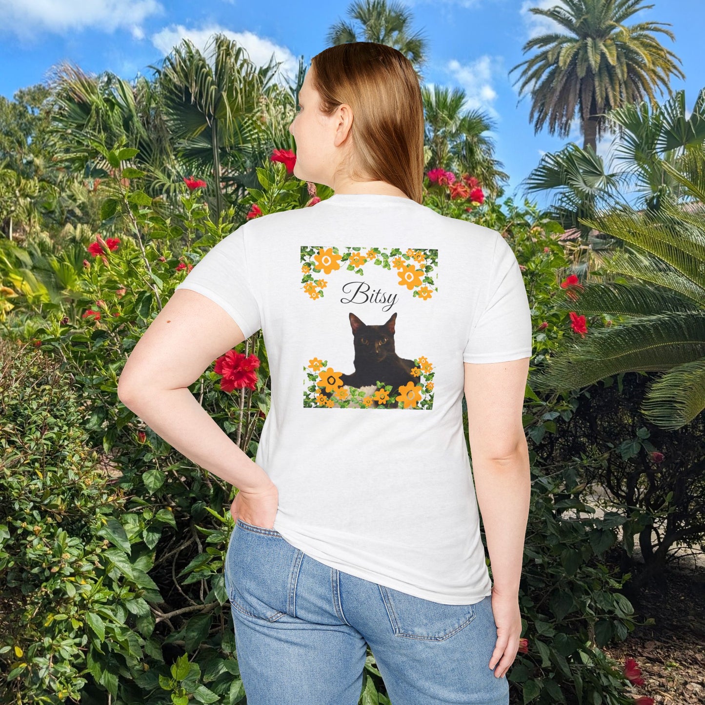 Funny Cat Lover Dog Lover Tee - Personalizable Unisex Softstyle T-Shirt
