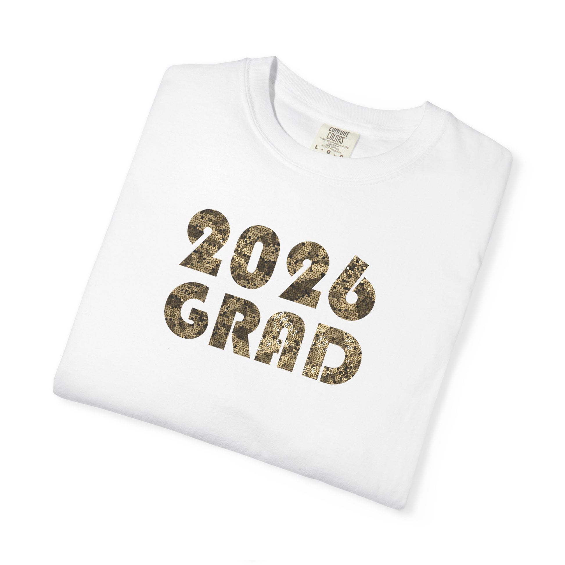 Personalizable Graduation 2026 Neutral Geometric Pattern Tee — Senior Commemorative T-Shirt - Nensensical