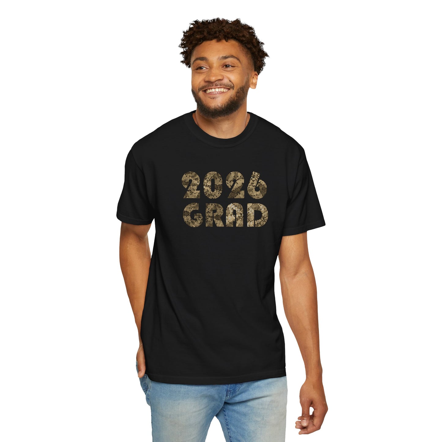 Personalizable Graduation 2026 Neutral Geometric Pattern Tee — Senior Commemorative T-Shirt - Nensensical
