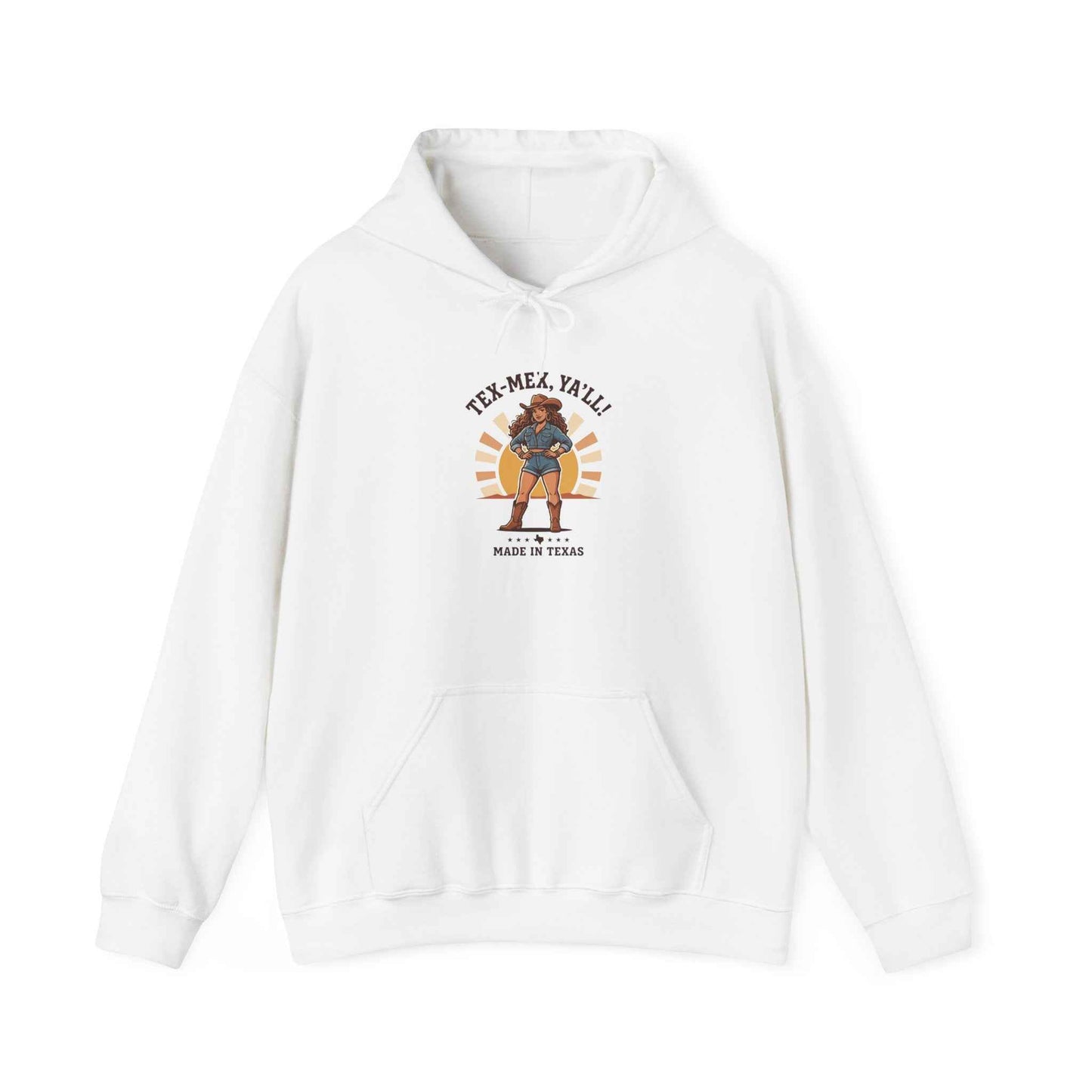 Tex‑Mex Y’all Hoodie | Texas Lone Star, Cowgirl Western State Pride