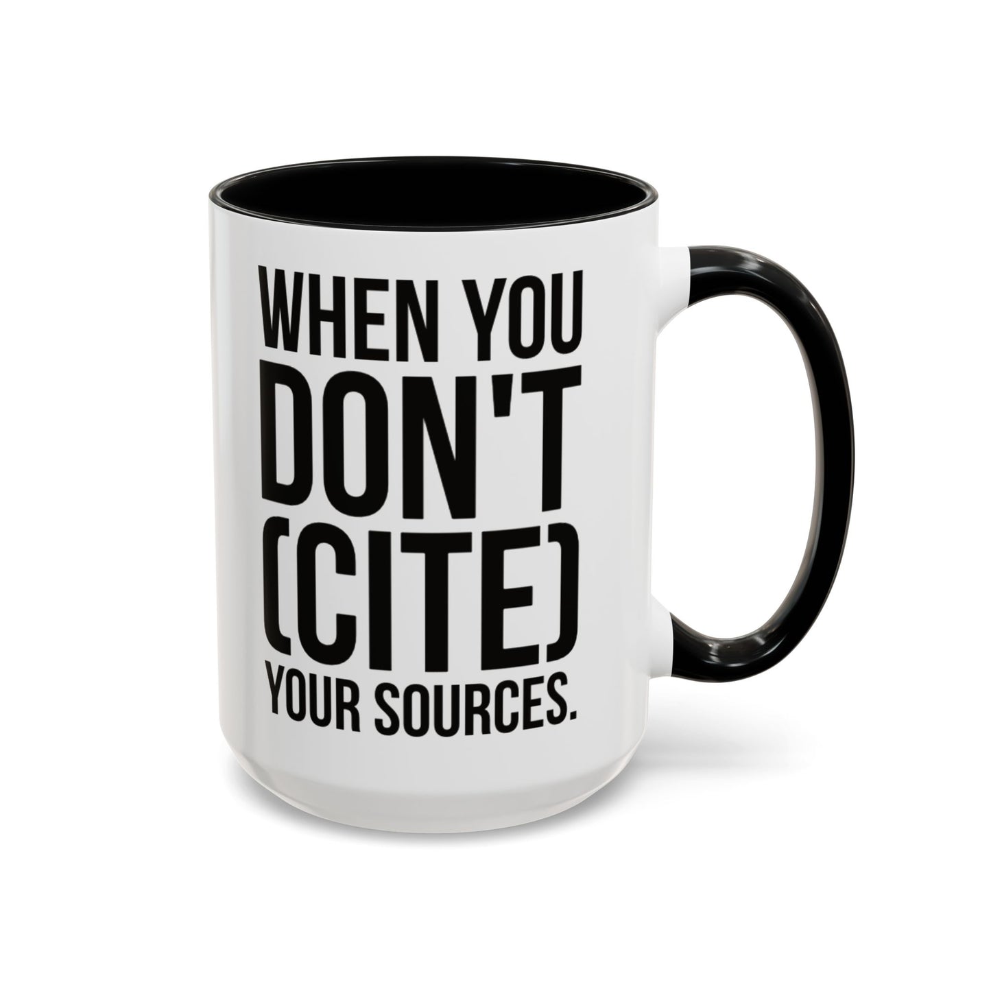 Bruh... It's Lowkey Sus — Accent Coffee Mug (Academic/Teacher Humor) - Nensensical
