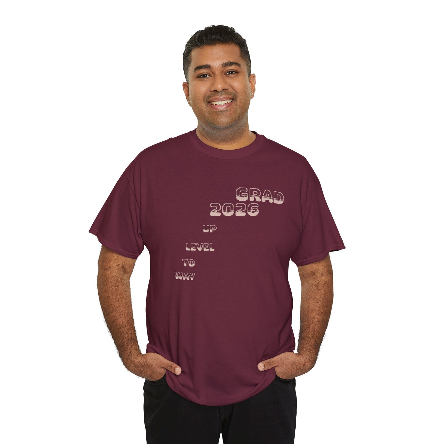 Personalized Graduation T-Shirt — Way to Level Up Custom Name Grad Tee - Nensensical