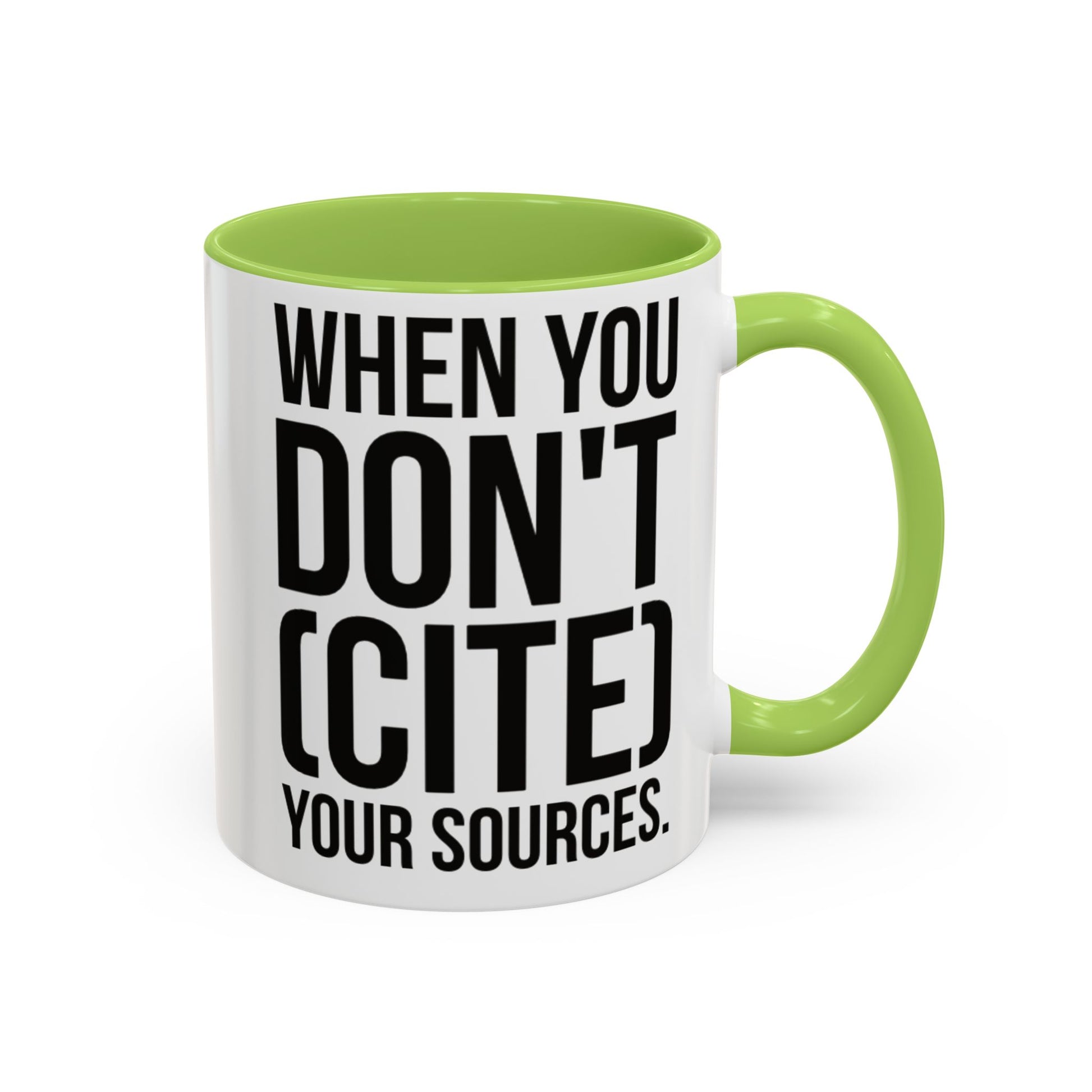 Bruh... It's Lowkey Sus — Accent Coffee Mug (Academic/Teacher Humor) - Nensensical