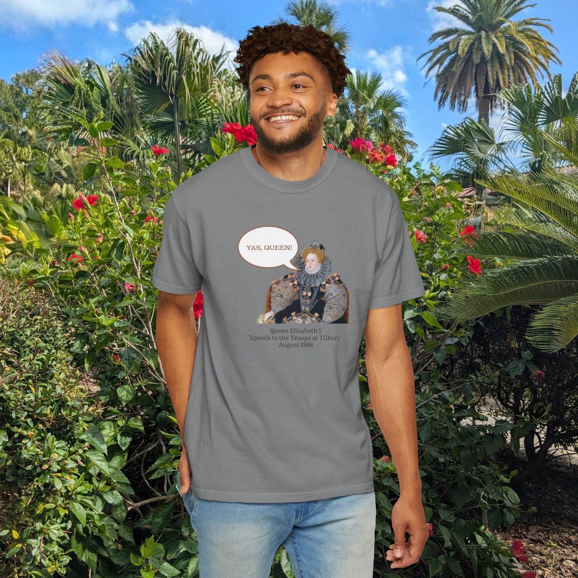 Queen Elizabeth I Portrait Tee — Vintage Art Graphic T-Shirt - Nensensical
