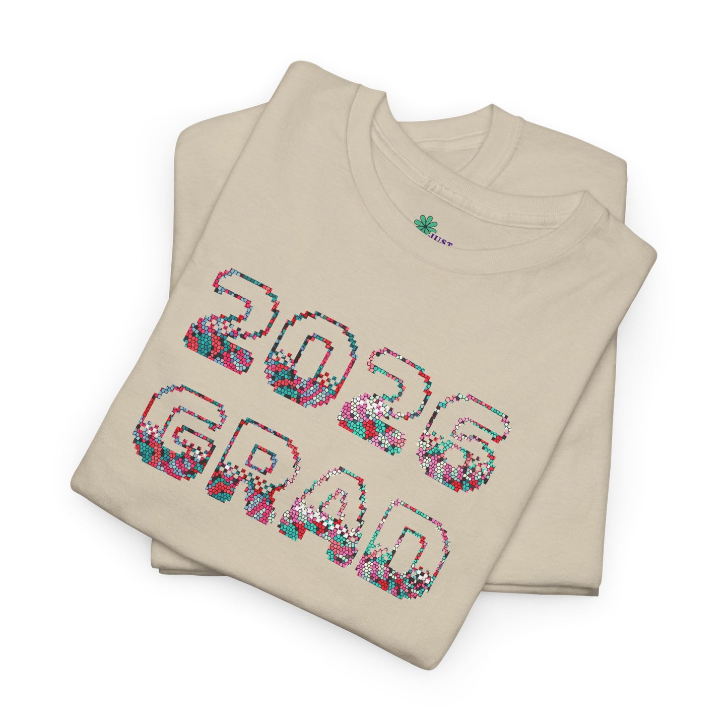 2026 Pixelated Grad T-Shirt Team Supporter — Personalized Back Name Senior Class Tee - Nensensical