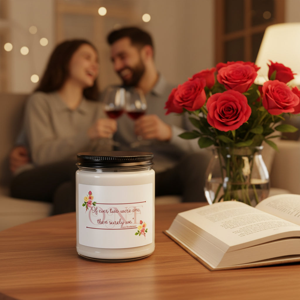 Anne Bradstreet Quote Wedding Candle — Romantic Soy Scented Candle (9oz)