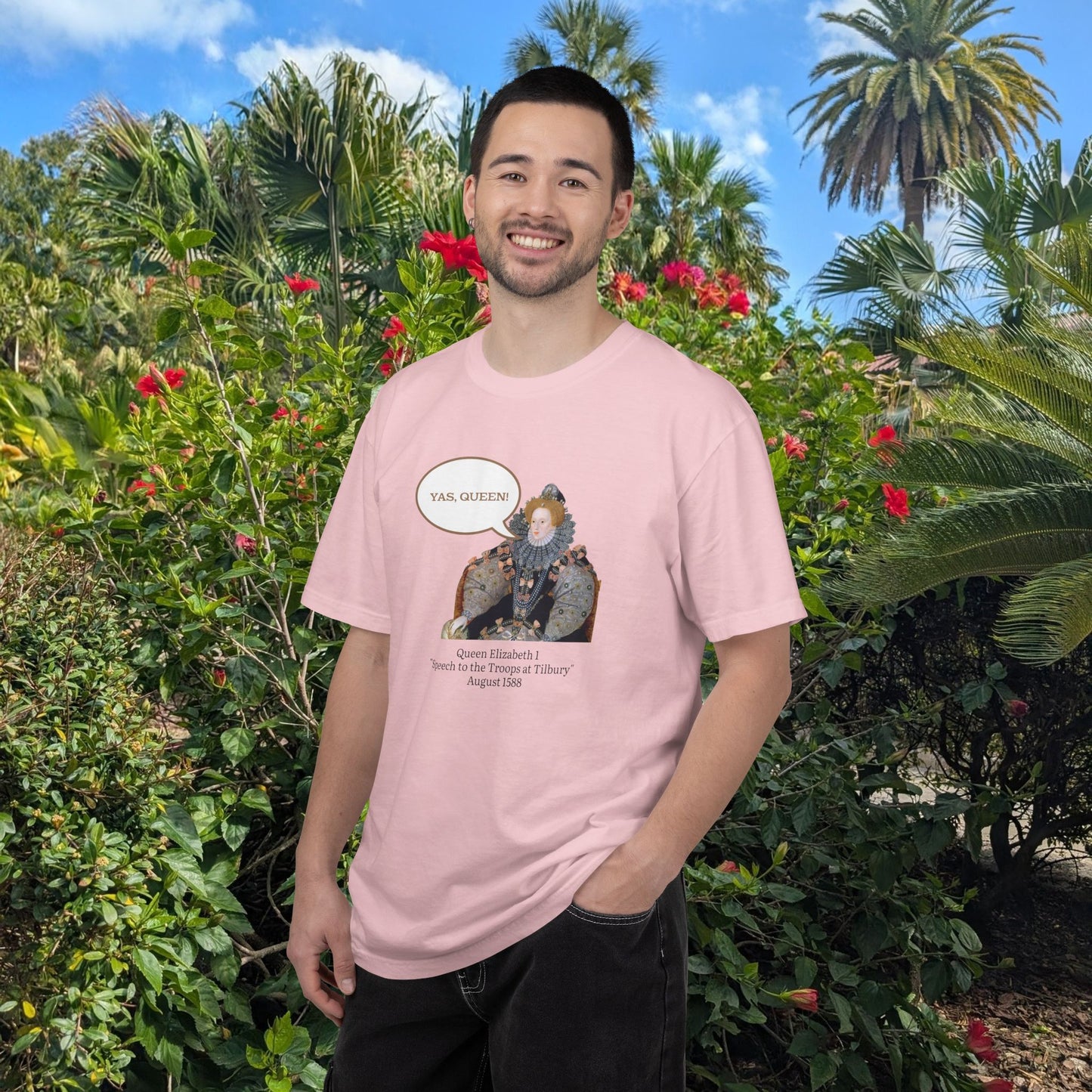 Queen Elizabeth I Portrait Tee — Vintage Art Graphic T-Shirt - Nensensical