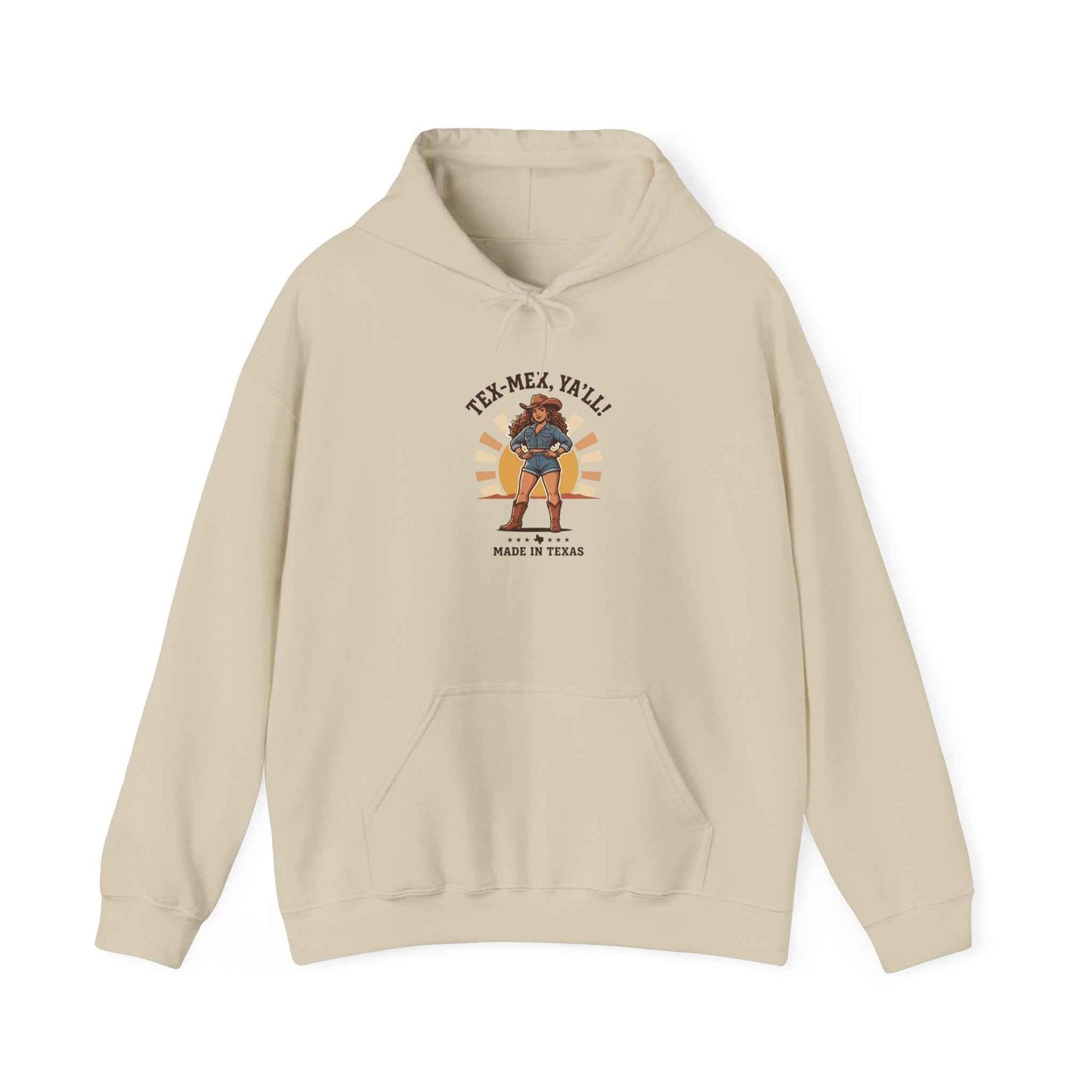 Tex‑Mex Y’all Hoodie | Texas Lone Star, Cowgirl Western State Pride