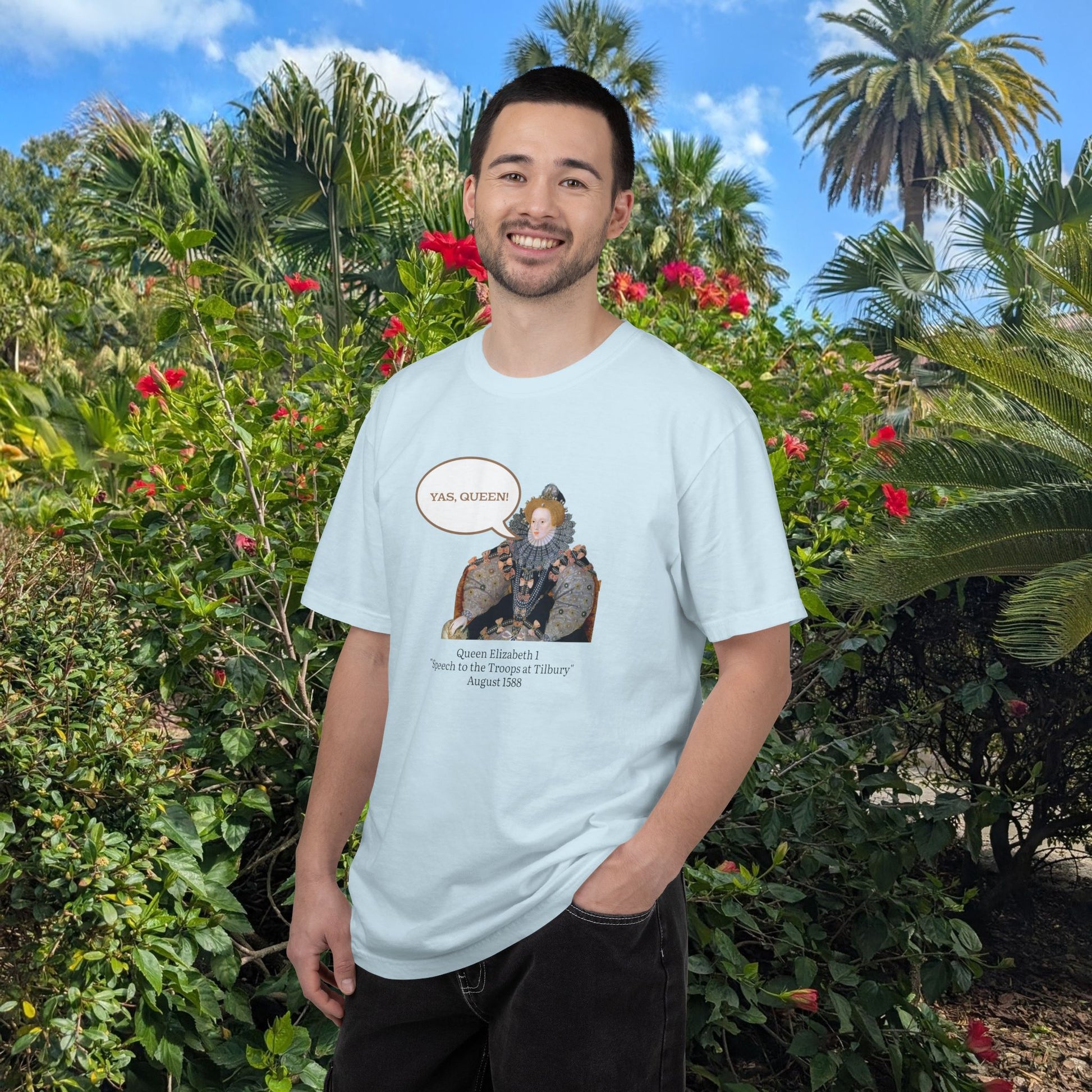 Queen Elizabeth I Portrait Tee — Vintage Art Graphic T-Shirt - Nensensical