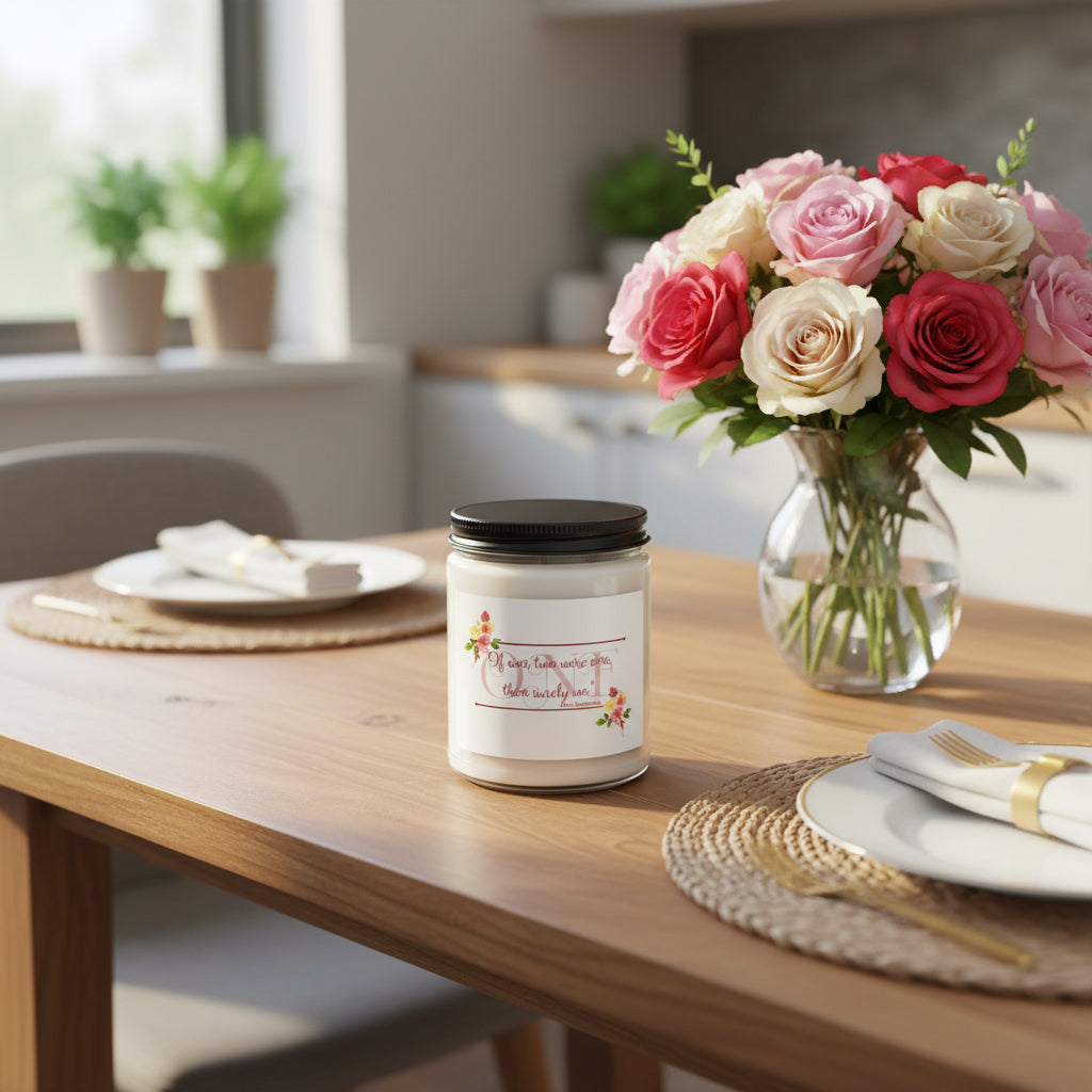 Anne Bradstreet Quote Wedding Candle — Romantic Soy Scented Candle (9oz)