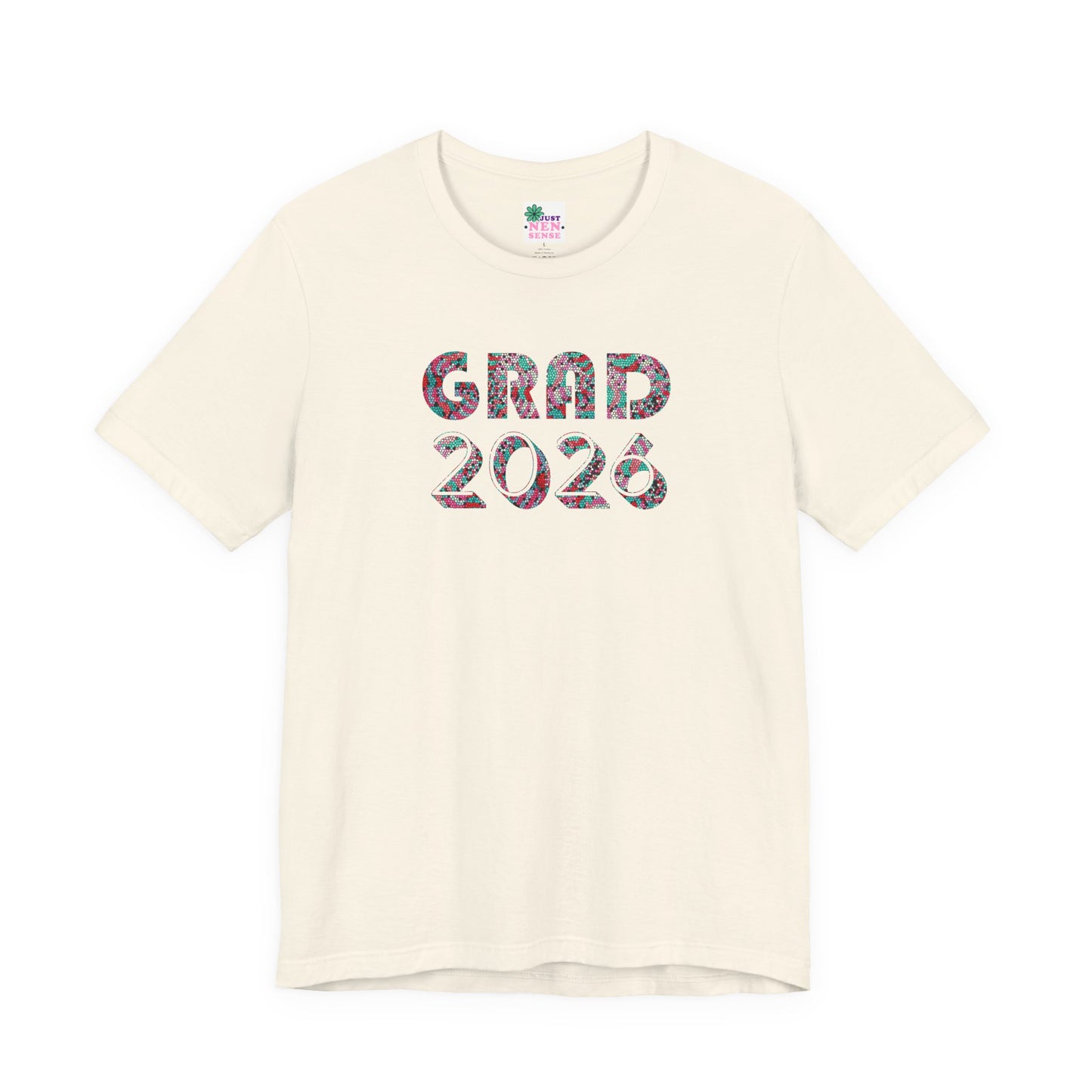 Personalized Graduation T-Shirt — Bold Colorful Name Graphic - Nensensical