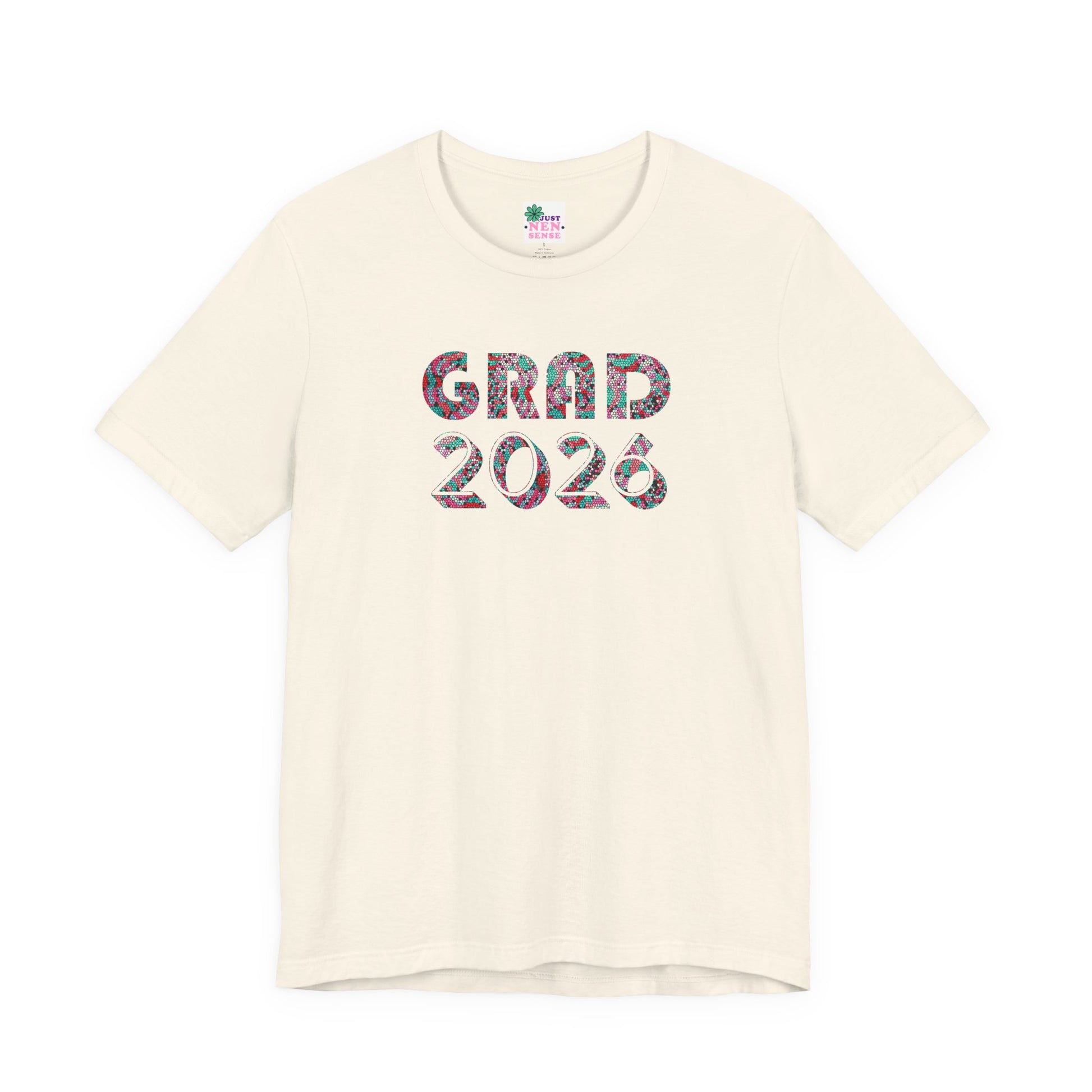 Personalized Graduation T-Shirt — Bold Colorful Name Graphic - Nensensical