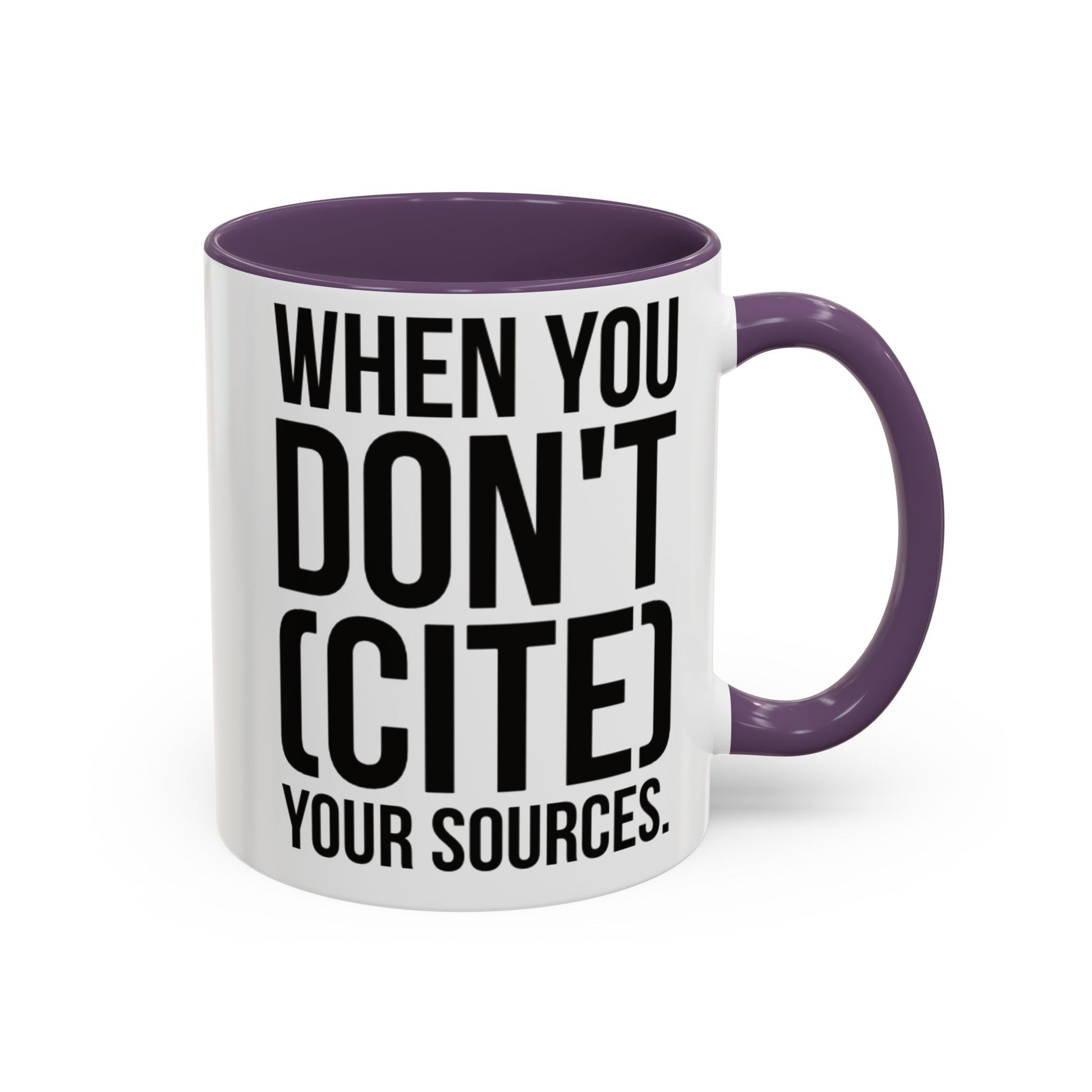Bruh... It's Lowkey Sus — Accent Coffee Mug (Academic/Teacher Humor) - Nensensical
