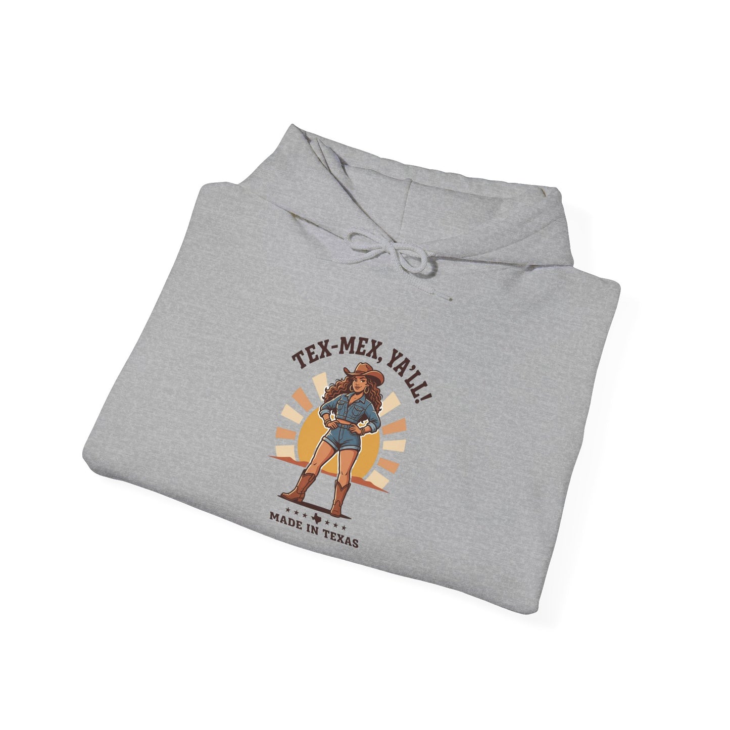 Tex‑Mex Y’all Hoodie | Texas Lone Star, Cowgirl Western State Pride