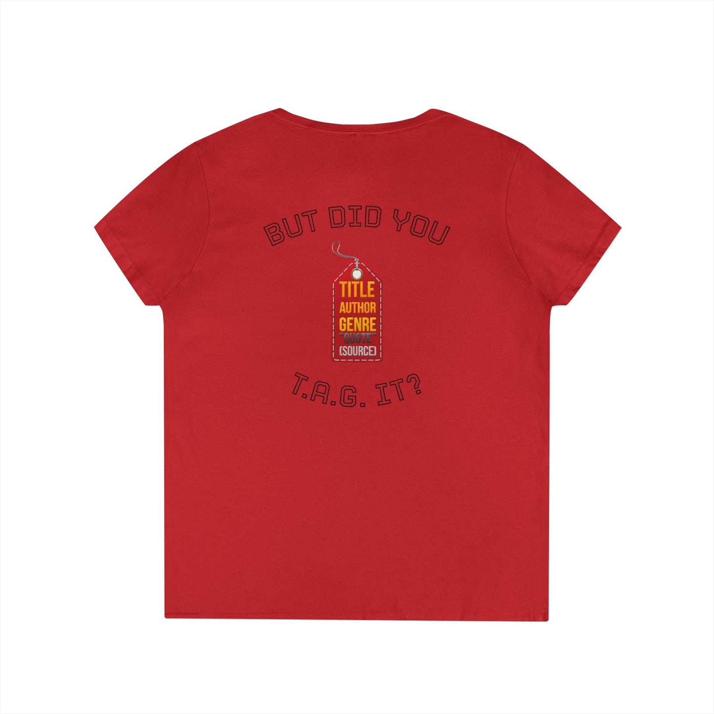 V-Neck T-Shirt — “Bruh, It’s Lowkey Sus When You Don’t (Cite) Your Sources” Funny Academic Tee - Nensensical