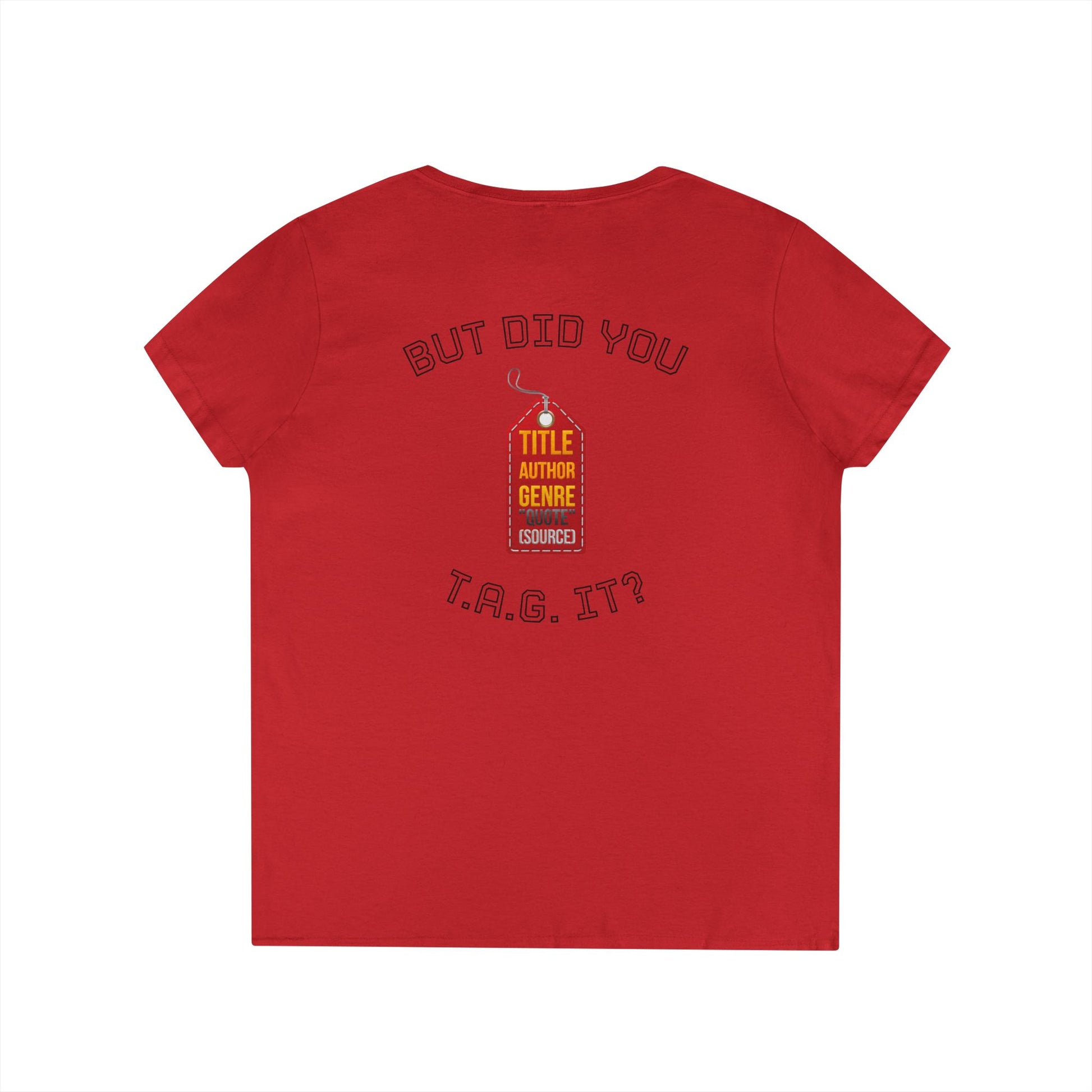 V-Neck T-Shirt — “Bruh, It’s Lowkey Sus When You Don’t (Cite) Your Sources” Funny Academic Tee - Nensensical